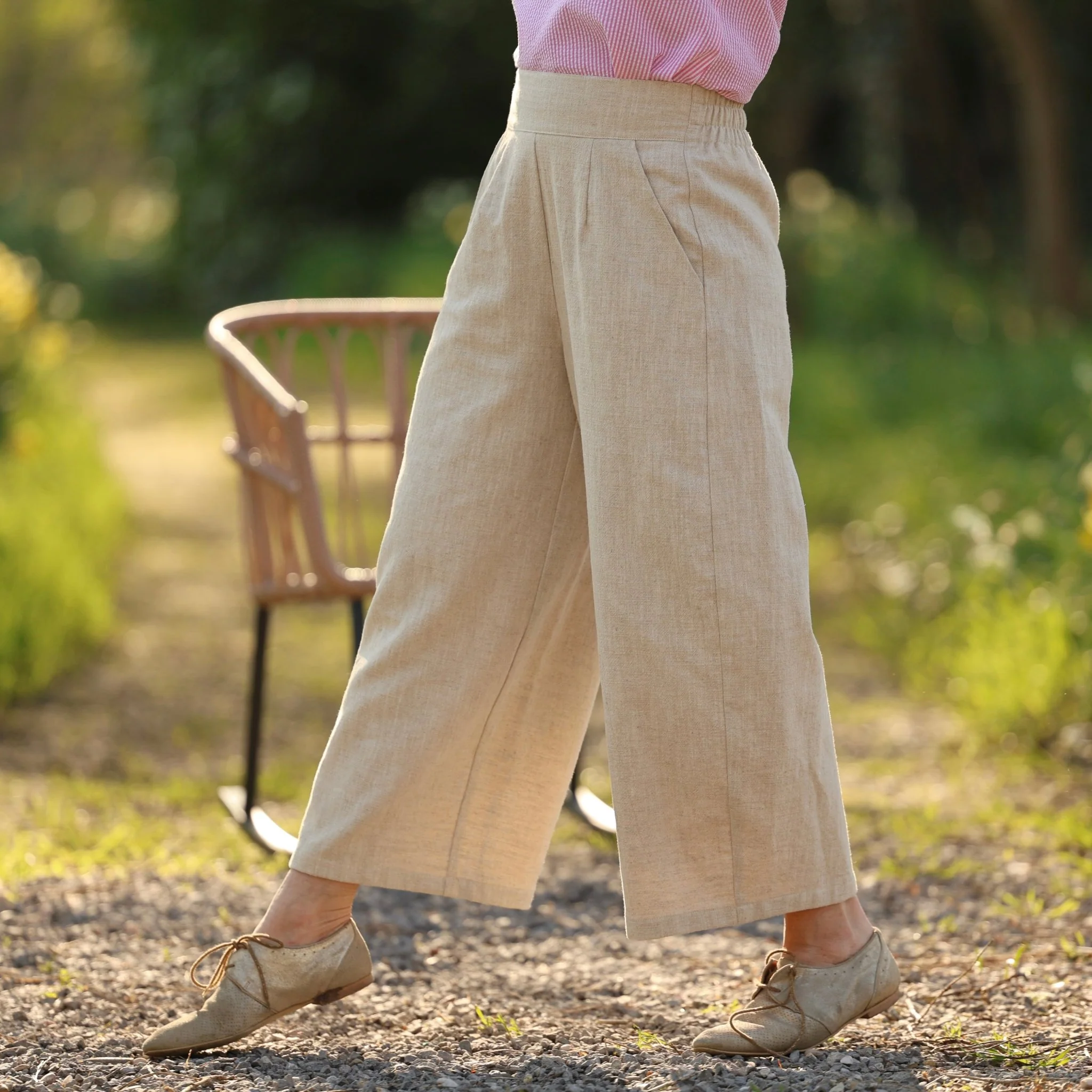 Pantalon Briac - lin stone wash naturel - Image 5