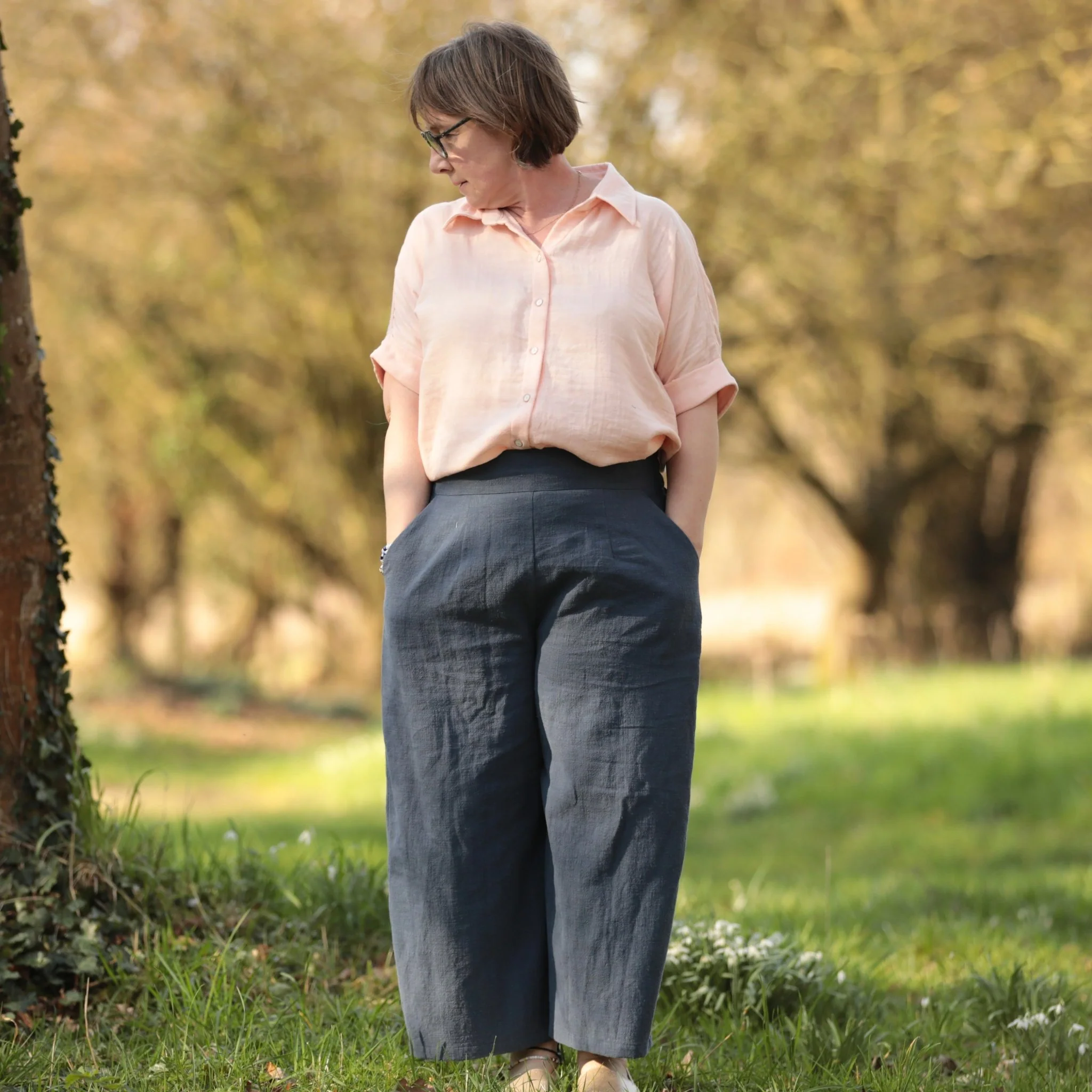 Pantalon Briac - lin terracotta - Image 11