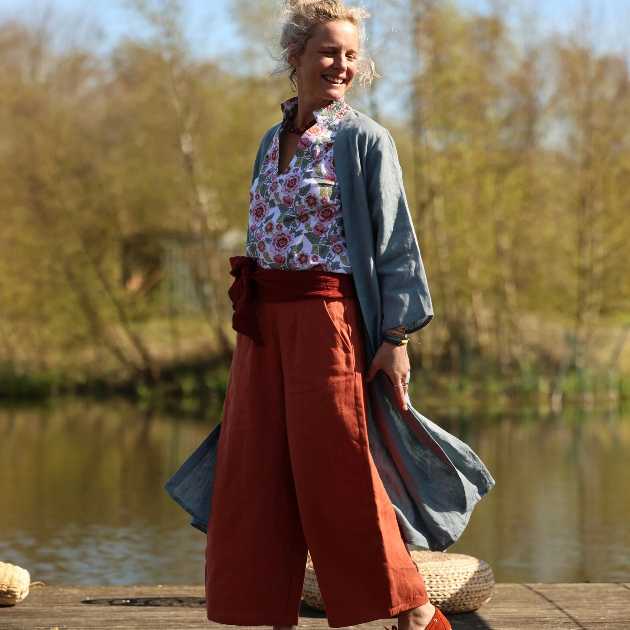 Pantalon Briac - lin terre cuite - Image 11