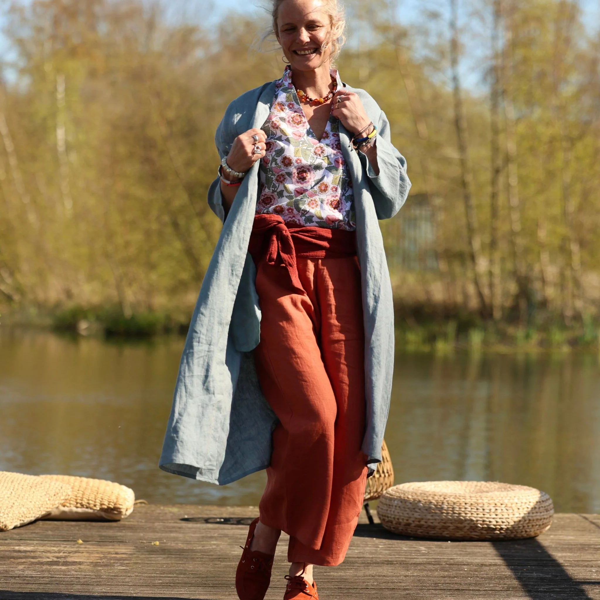Pantalon Briac - lin terre cuite - Image 5
