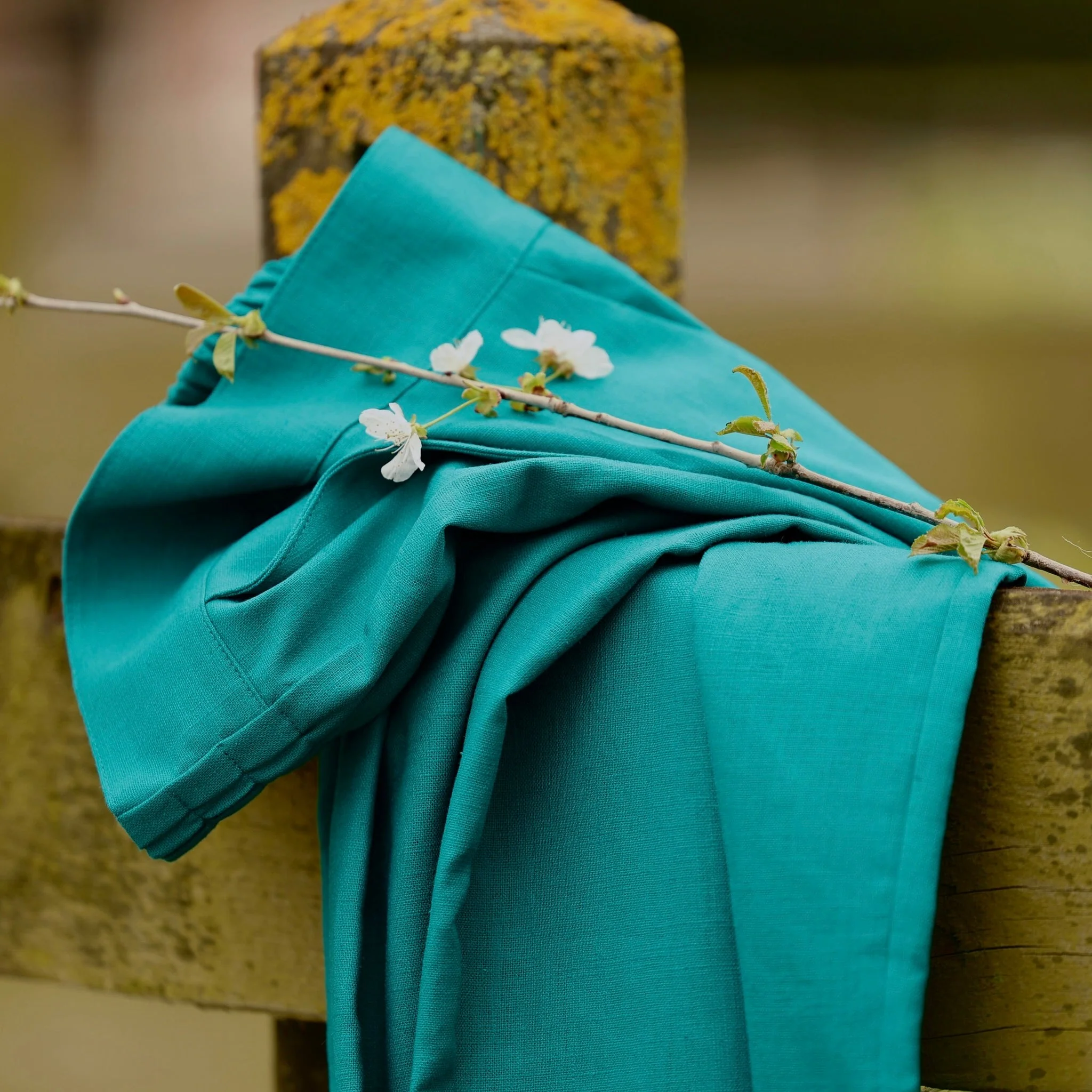 Pantalon Briac - Lin turquoise - Image 2