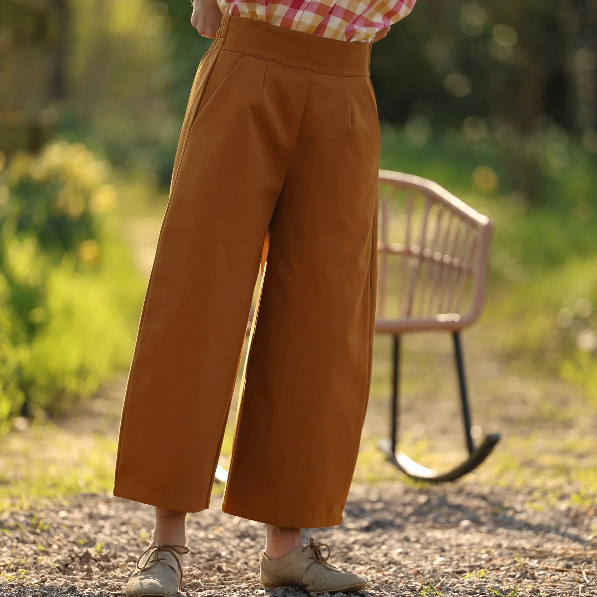 Pantalon Briac - sergé de coton ocre