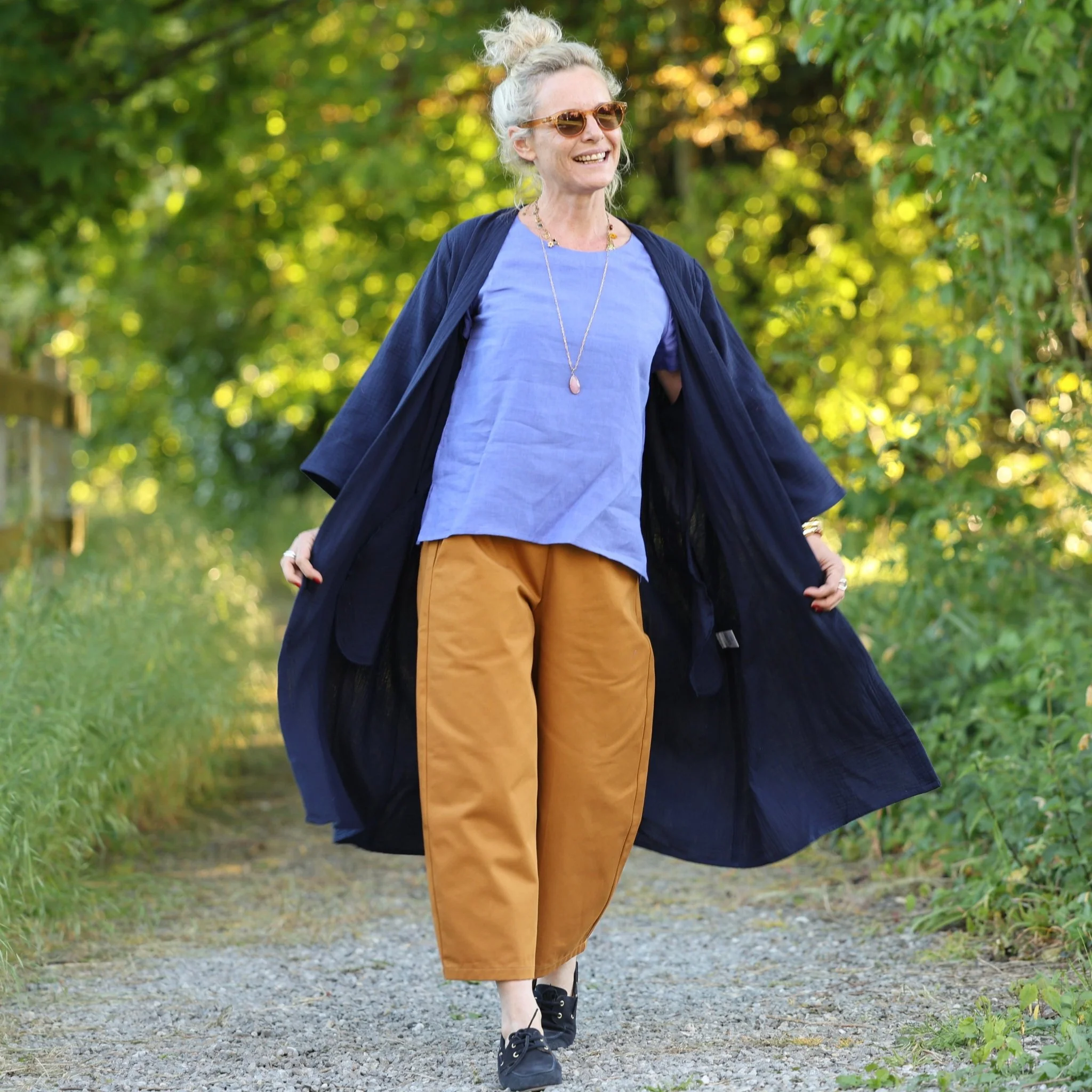 Pantalon Briac - sergé de coton ocre - Image 11