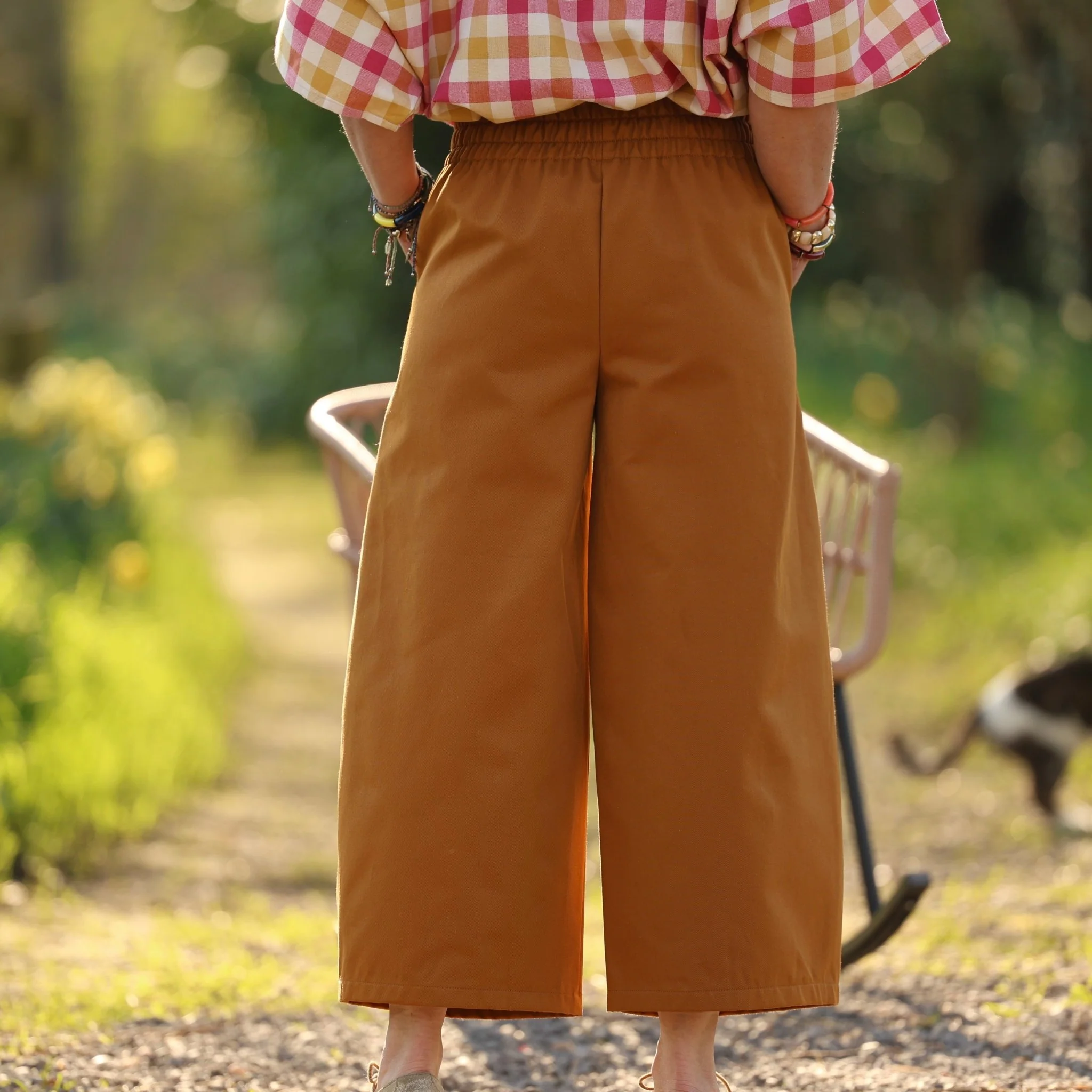 Pantalon Briac - sergé de coton ocre - Image 6