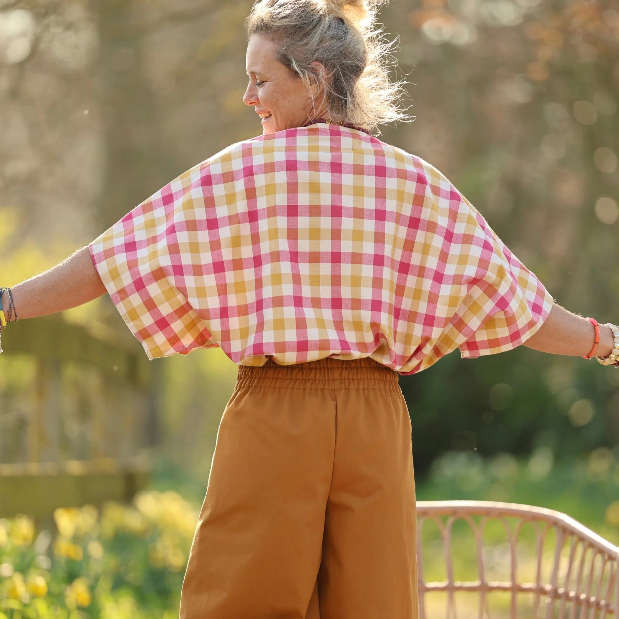 Pantalon Briac - sergé de coton ocre - Image 8