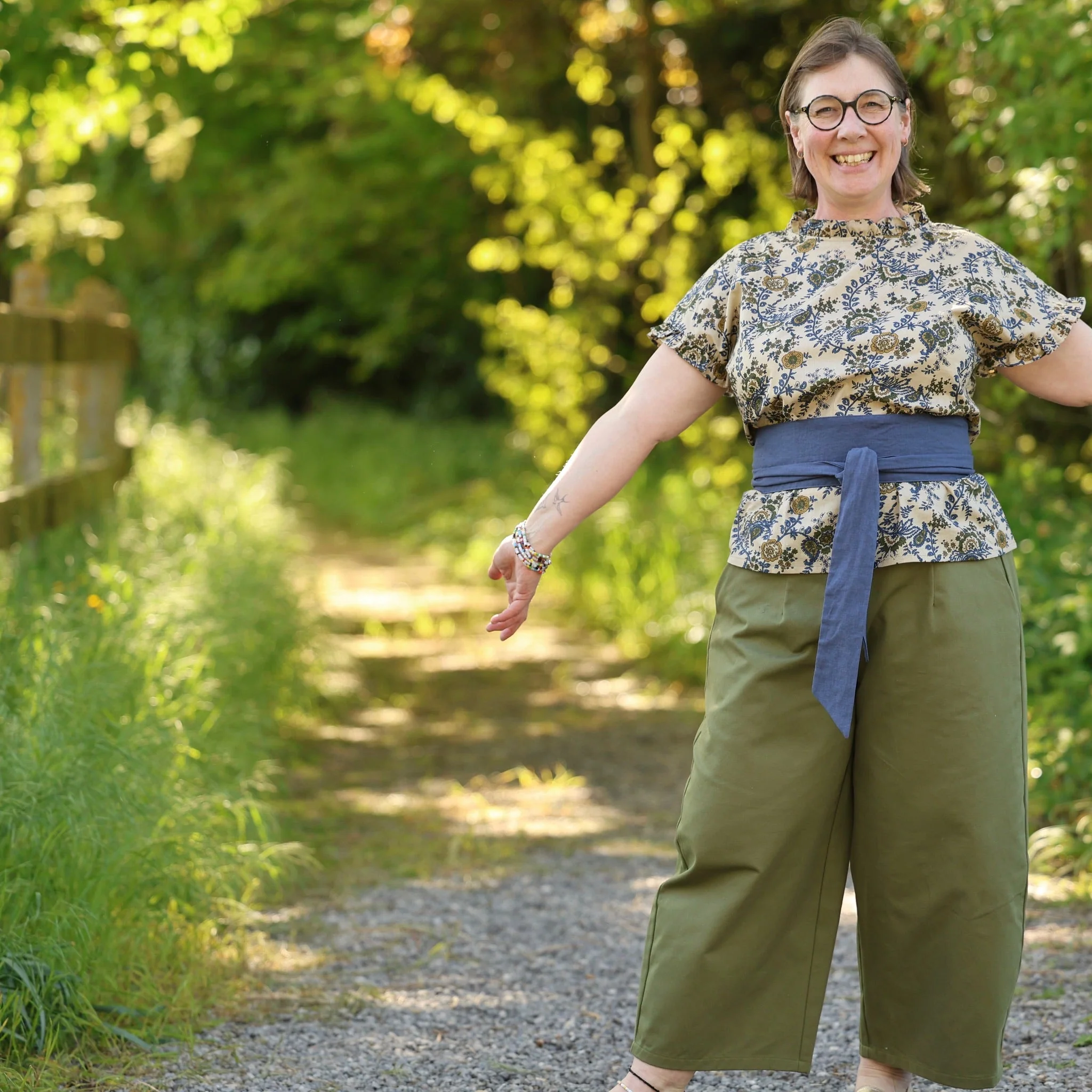 Pantalon Briac - Toile de coton Olive - Image 2