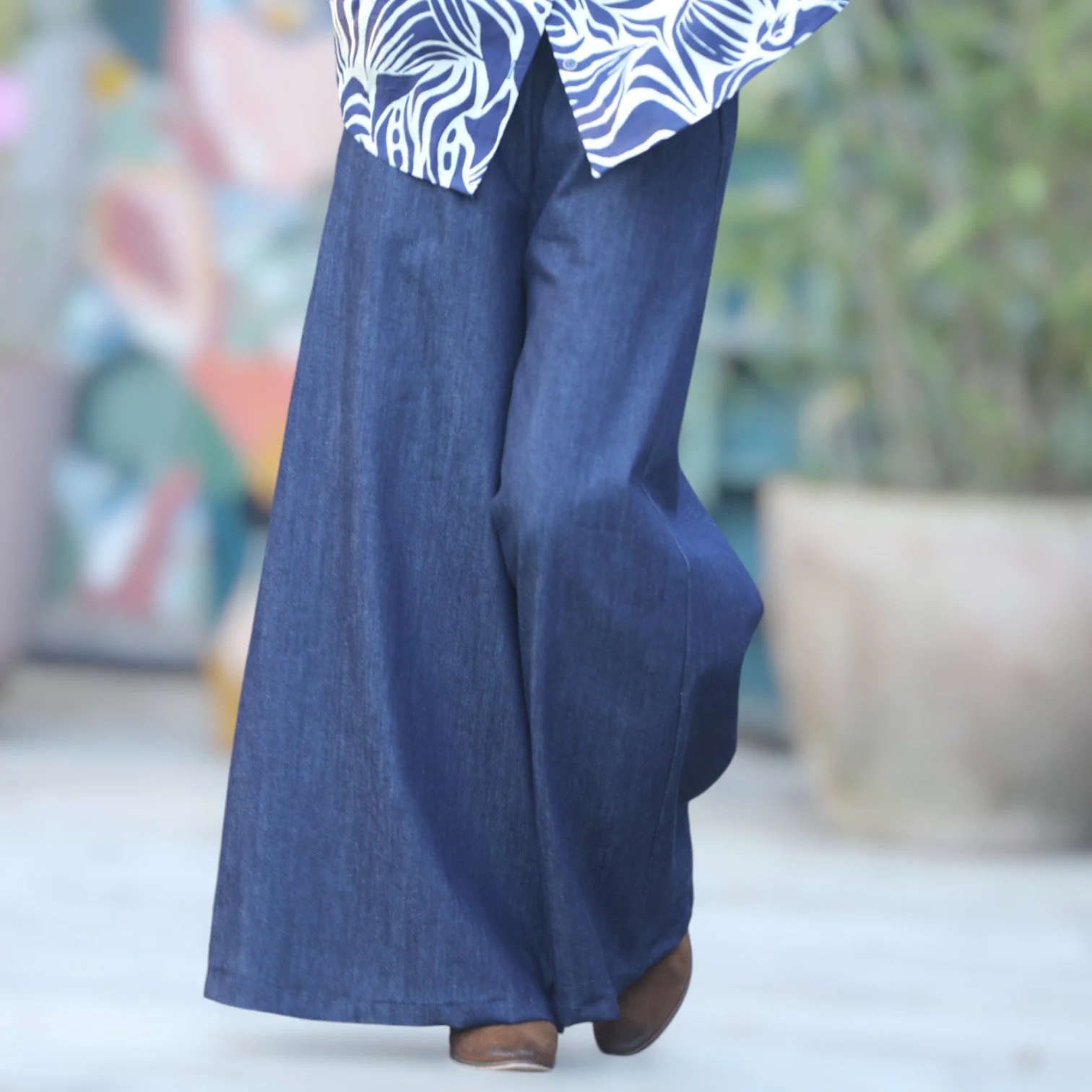 Pantalon César- jean bleu brut - Image 3