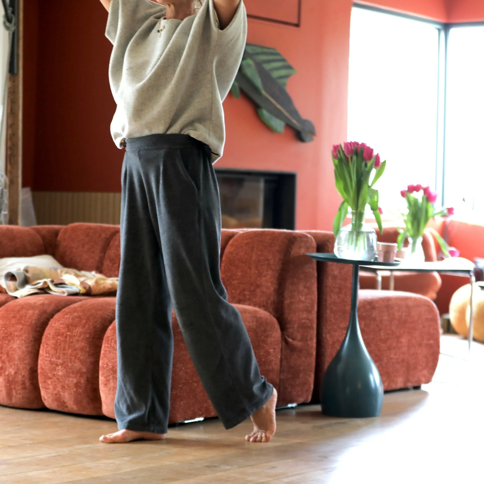 Le Pantalon Cocoon Louis — pilou-pilou gris - Image 4