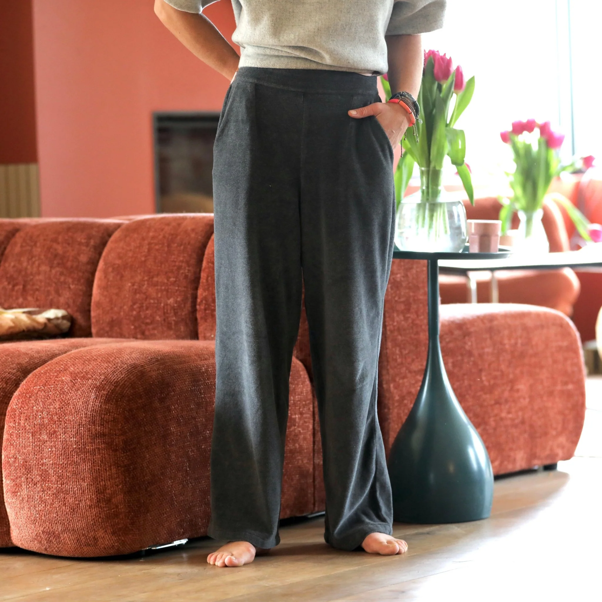 Le Pantalon Cocoon Louis — pilou-pilou gris - Image 5