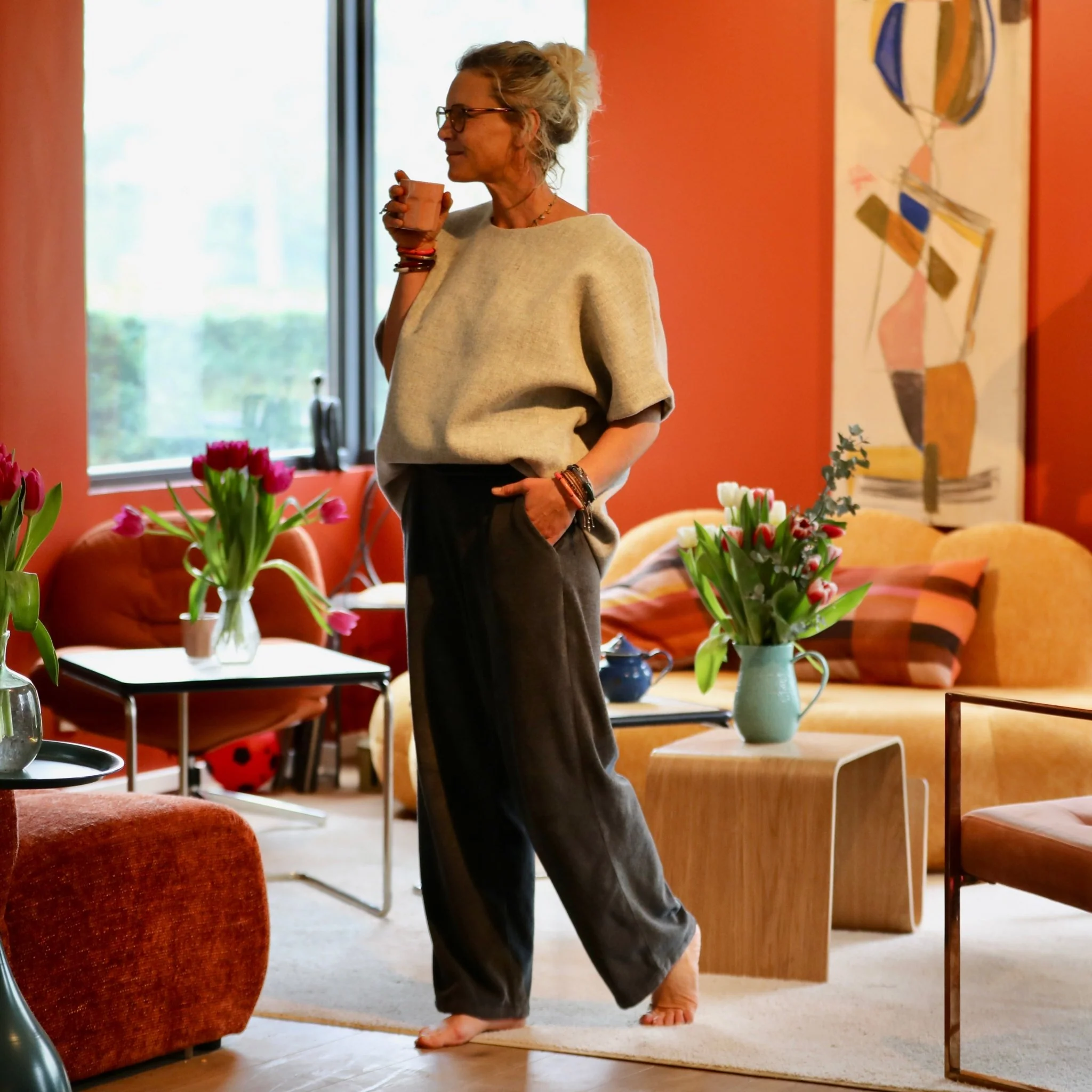 Le Pantalon Cocoon Louis — pilou-pilou gris - Image 7