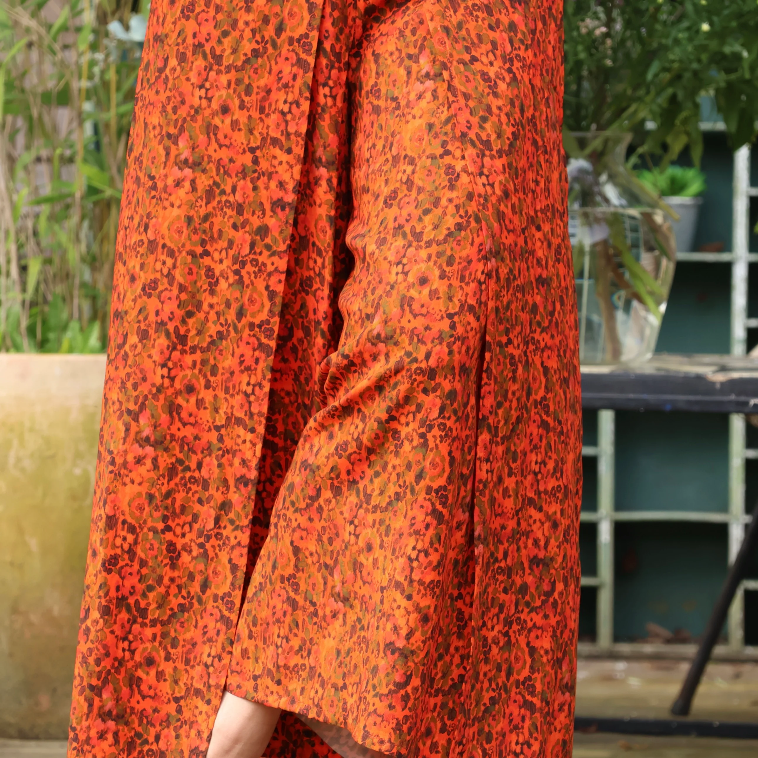 Pantalon drapé Mathilde - viscose fleurs de Zadar - Image 6