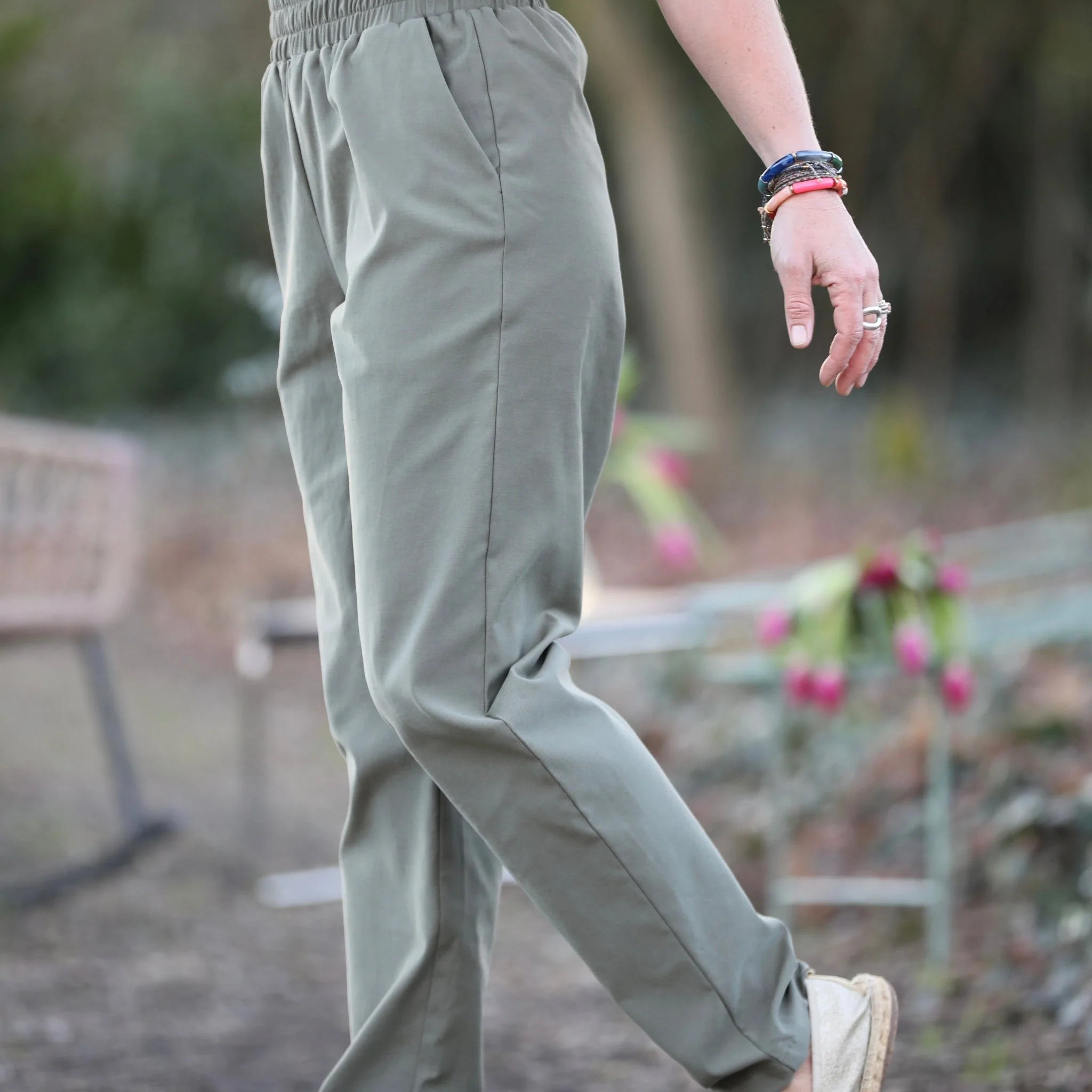 Pantalon Eliot - Sergé kaki - Image 5