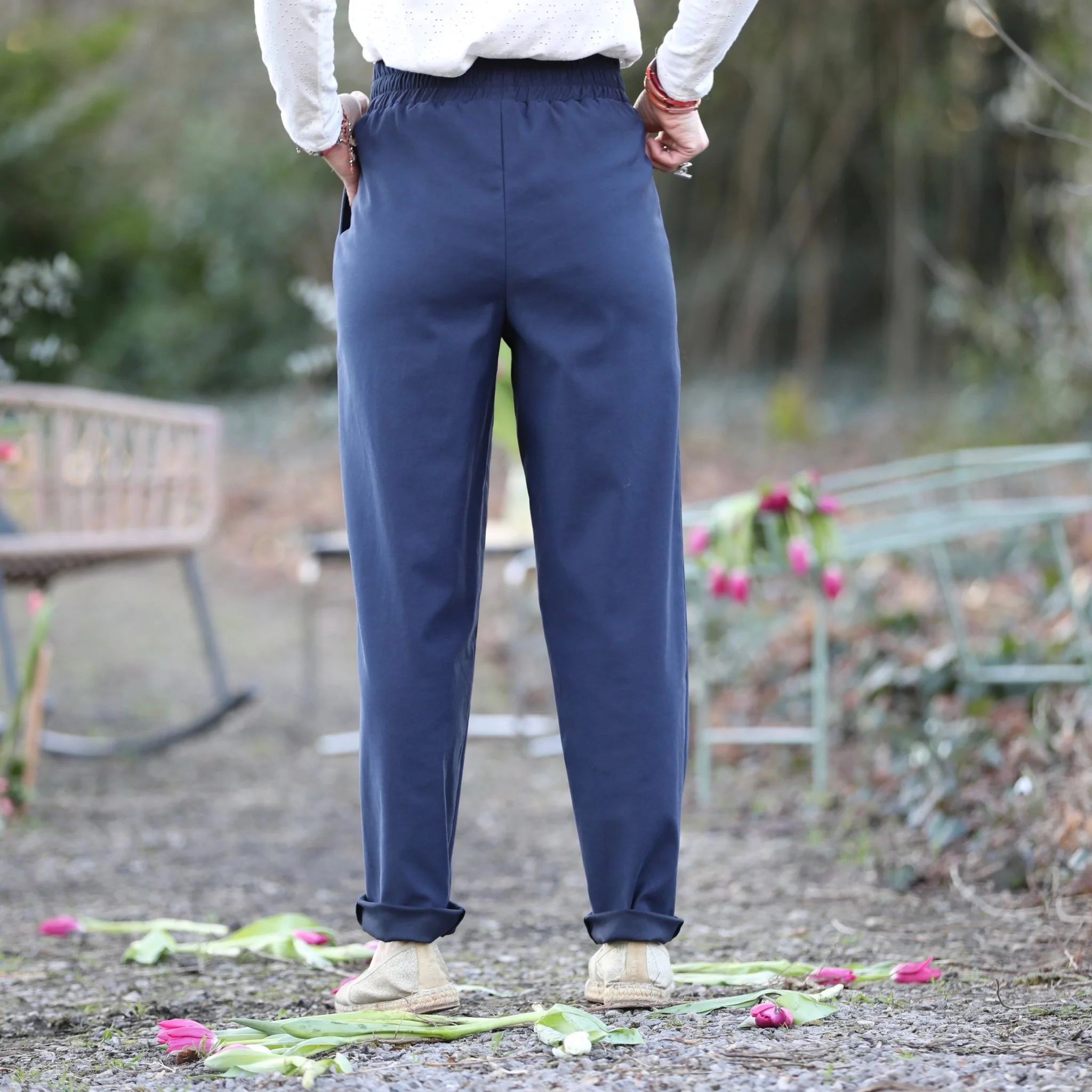 Pantalon Eliot - Sergé Marine - Image 4