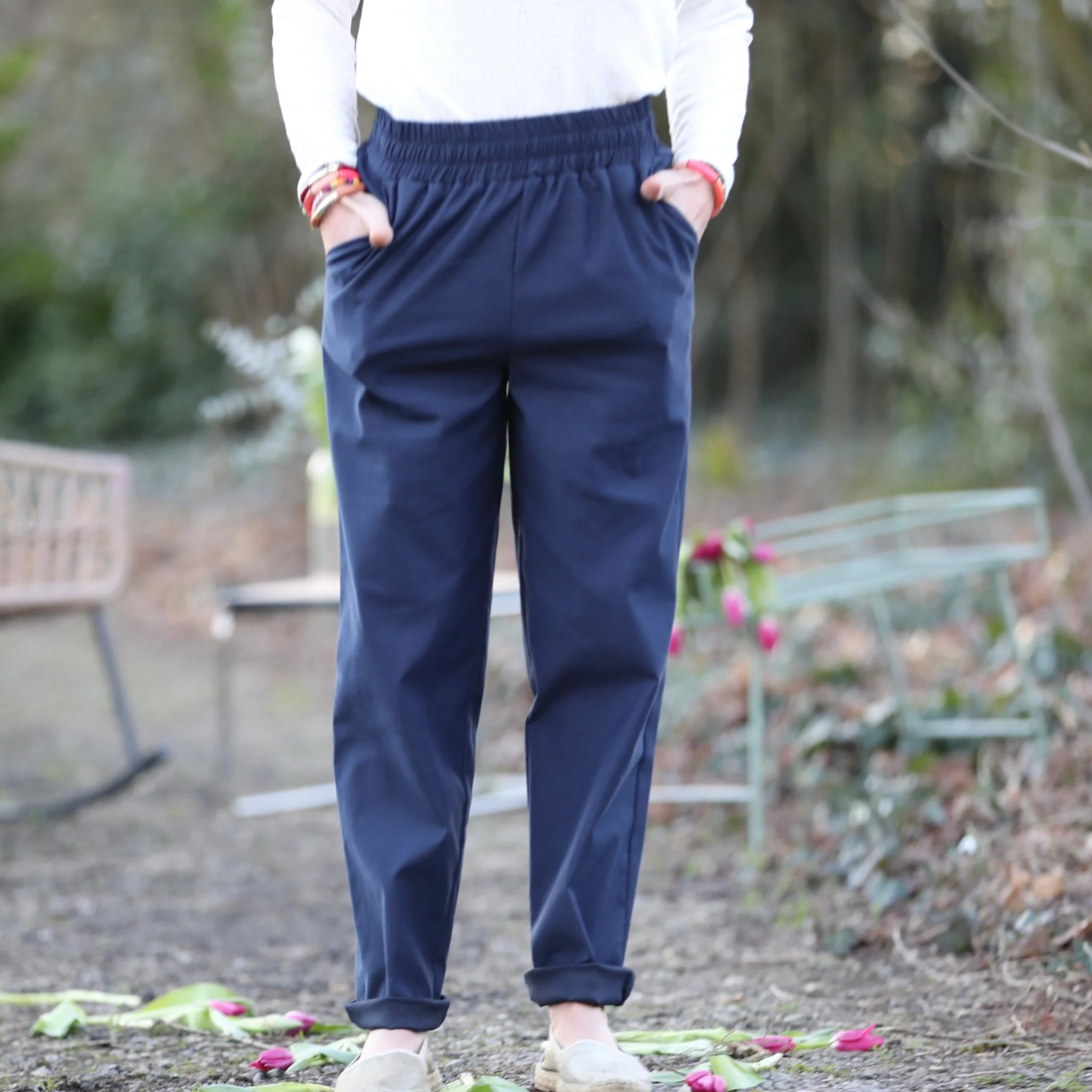 Pantalon Eliot - Sergé Marine - Image 5