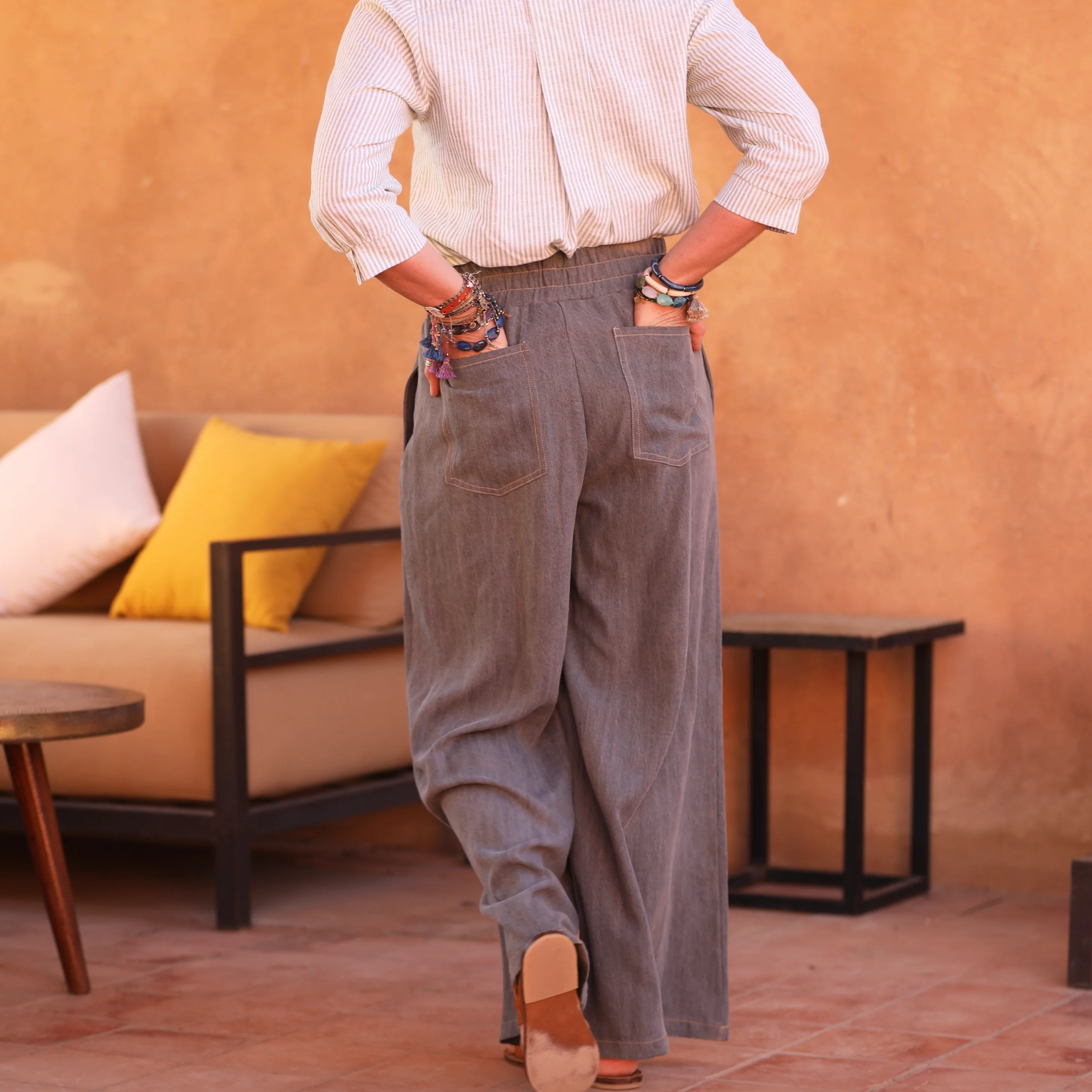 Pantalon Lazare jean gris - Image 3