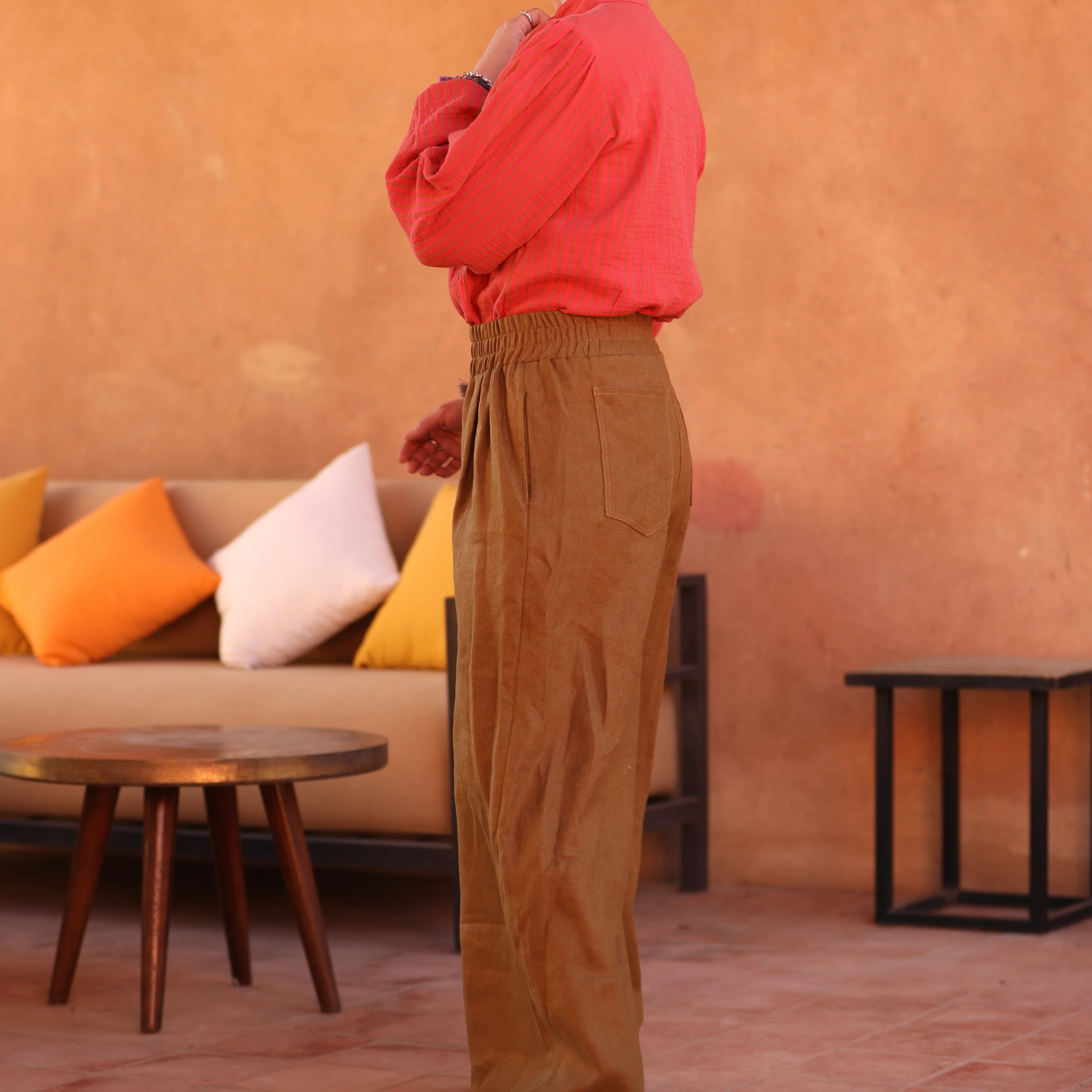 Pantalon Lazare lin kiwi - Image 5