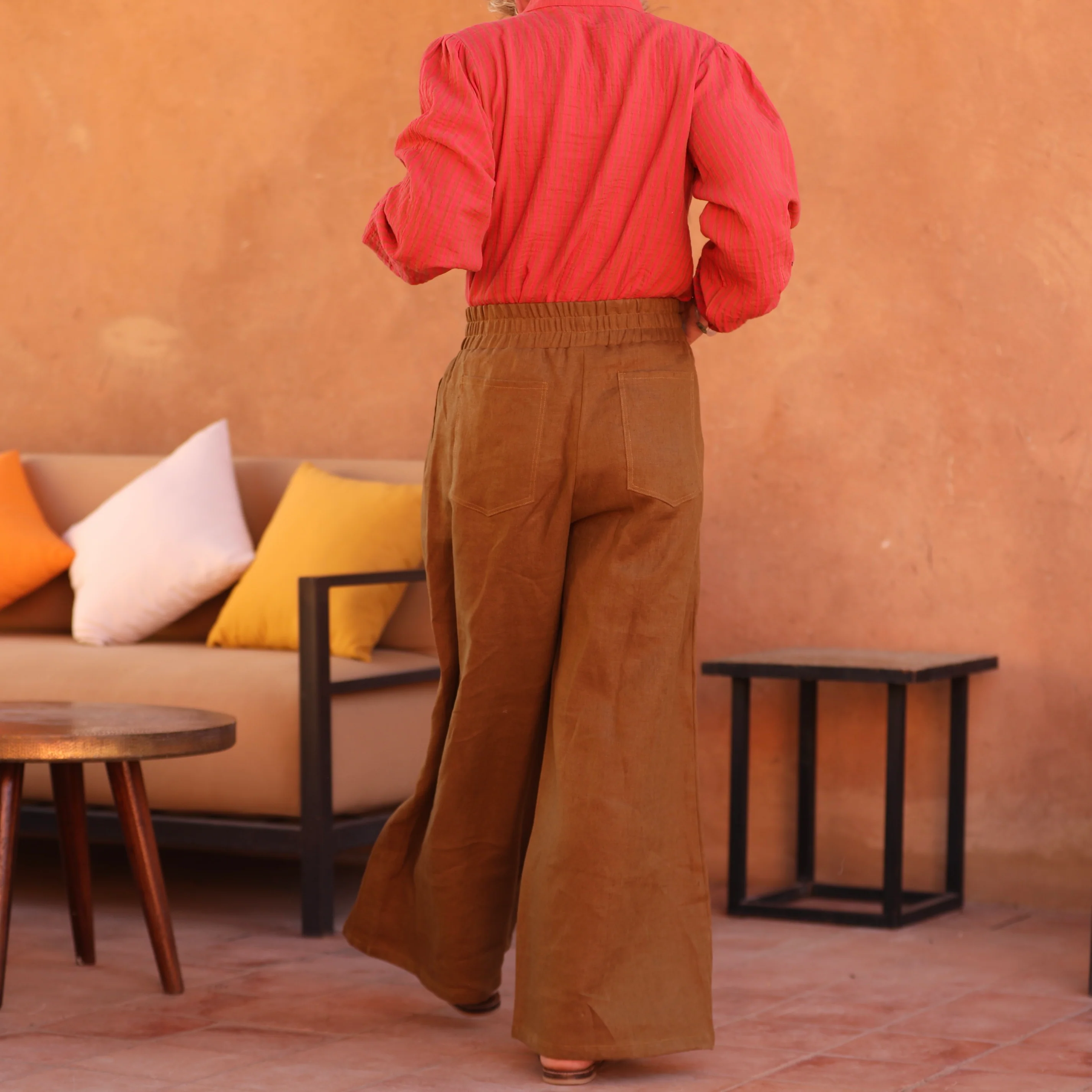 Pantalon Lazare lin kiwi - Image 7