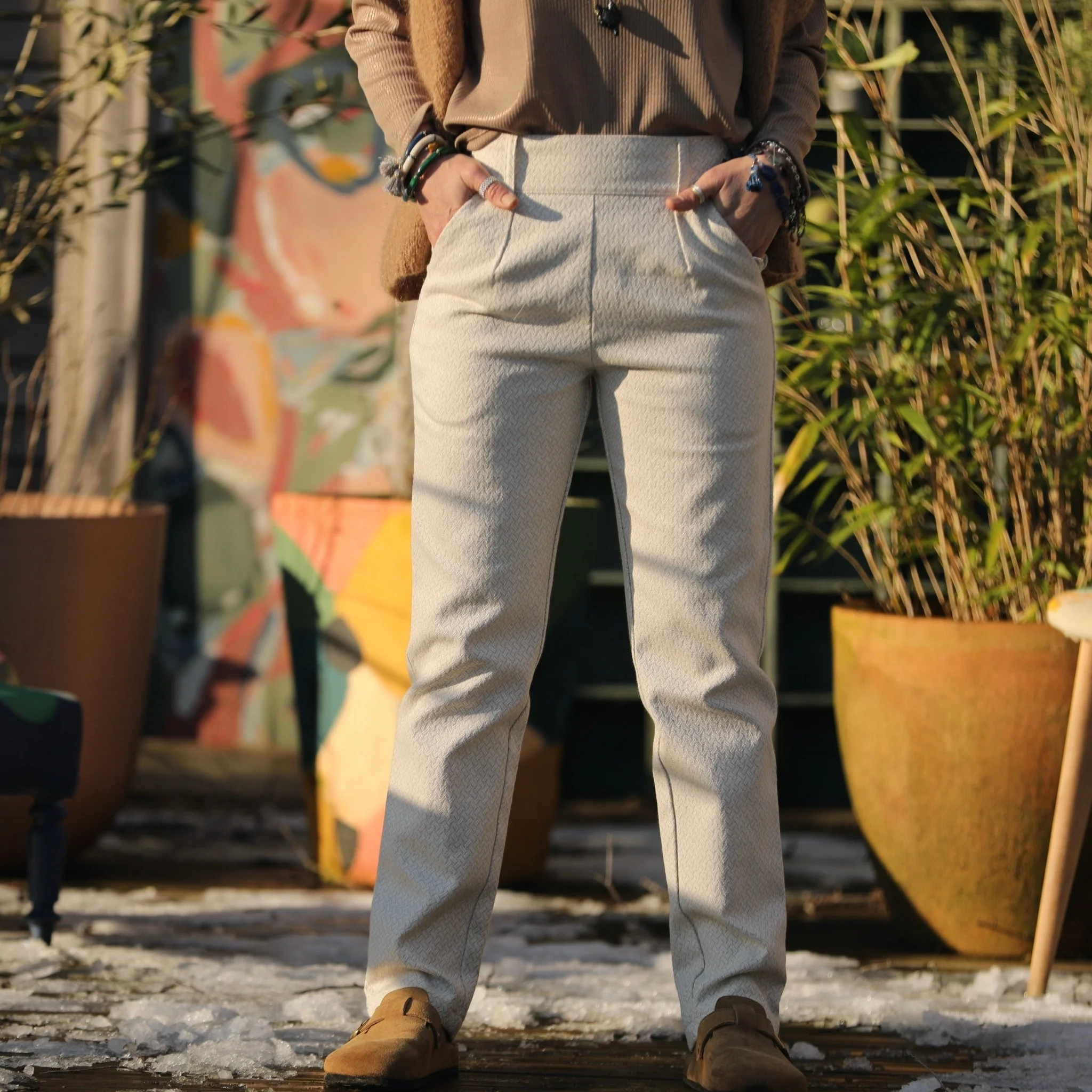 Pantalon Marcus - armuré chanvre/coton naturel - Image 6