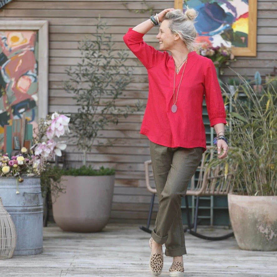 Pantalon Marcus -lin kaki - Image 3