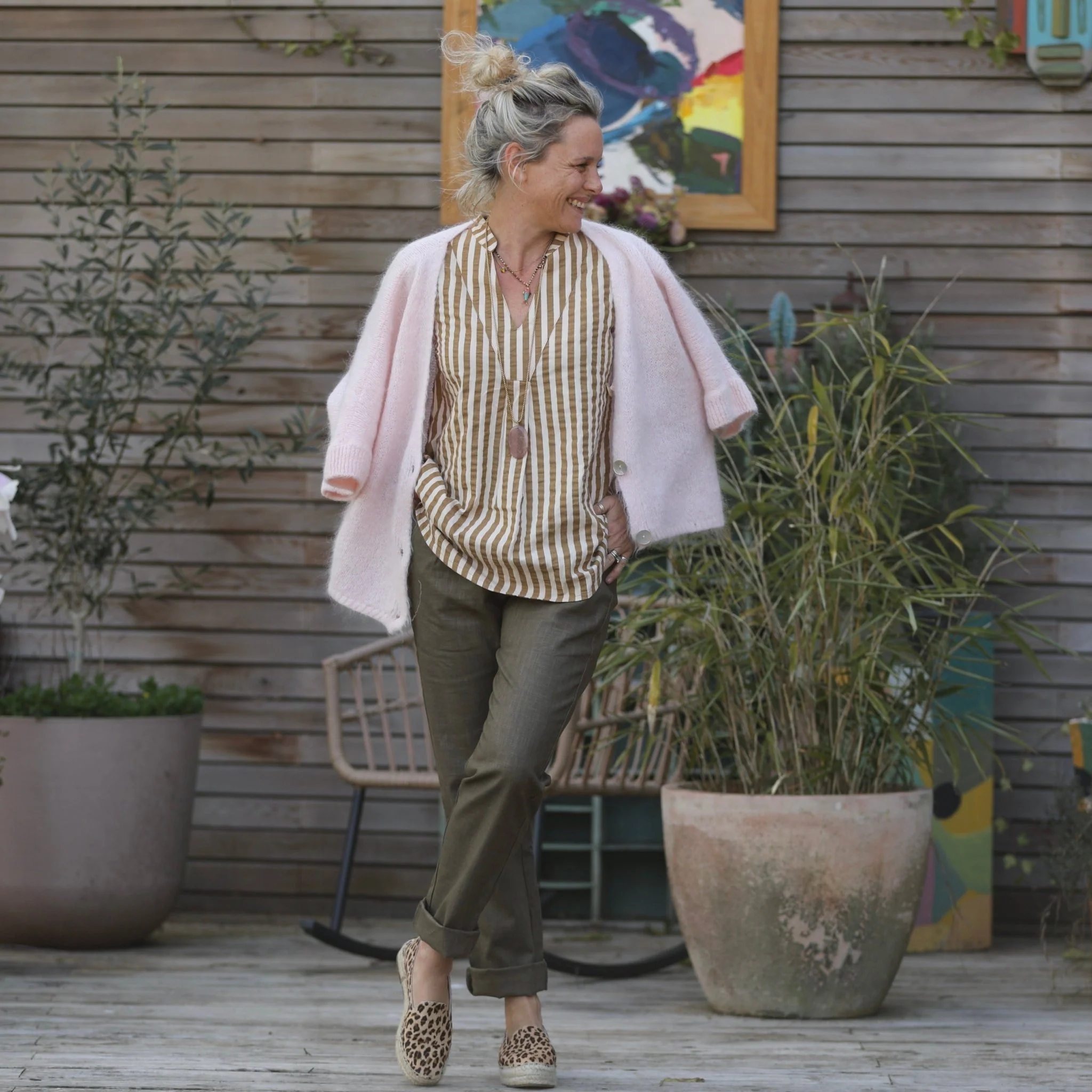 Pantalon Marcus -lin kaki - Image 8