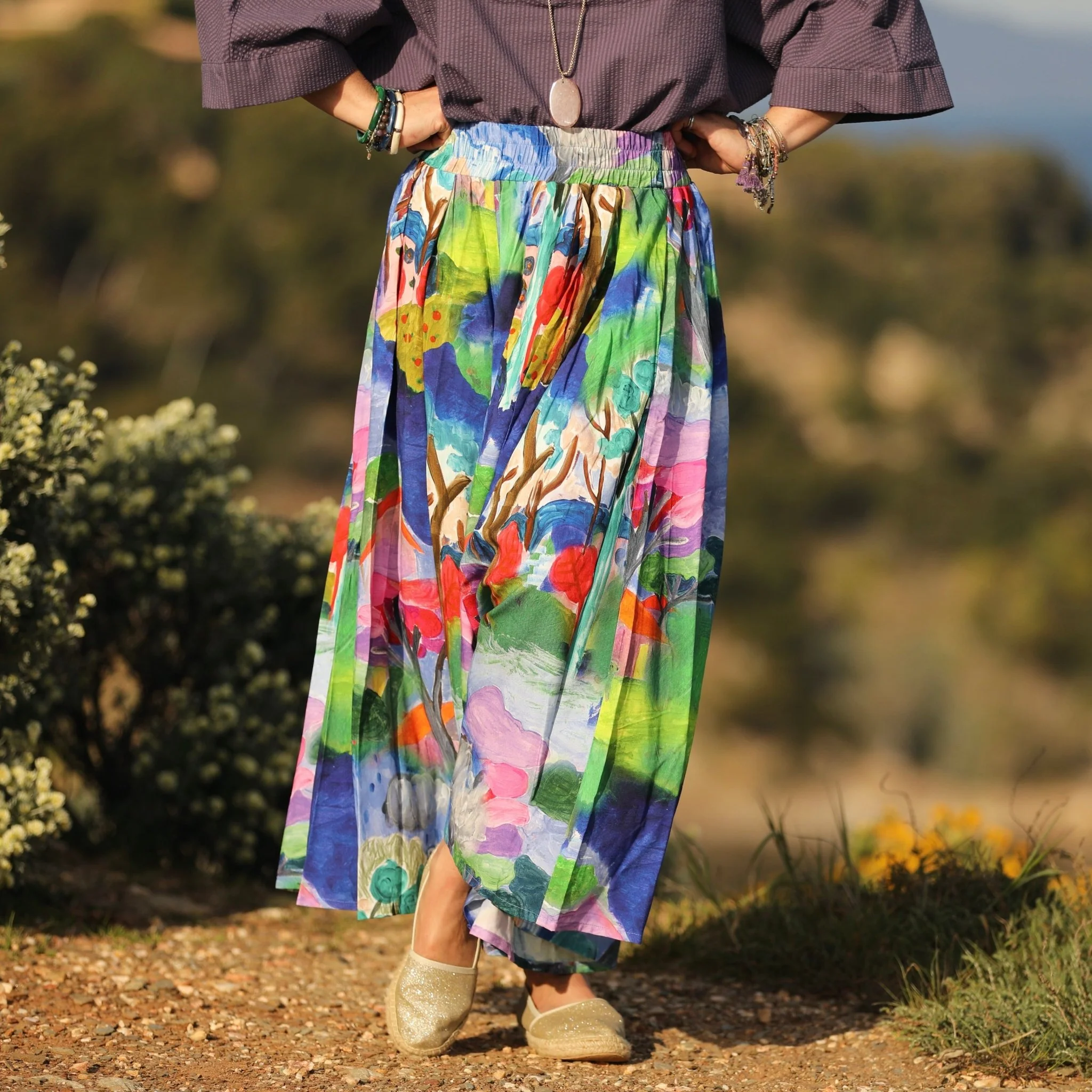Pantalon Paco -  viscose botanique - Image 3