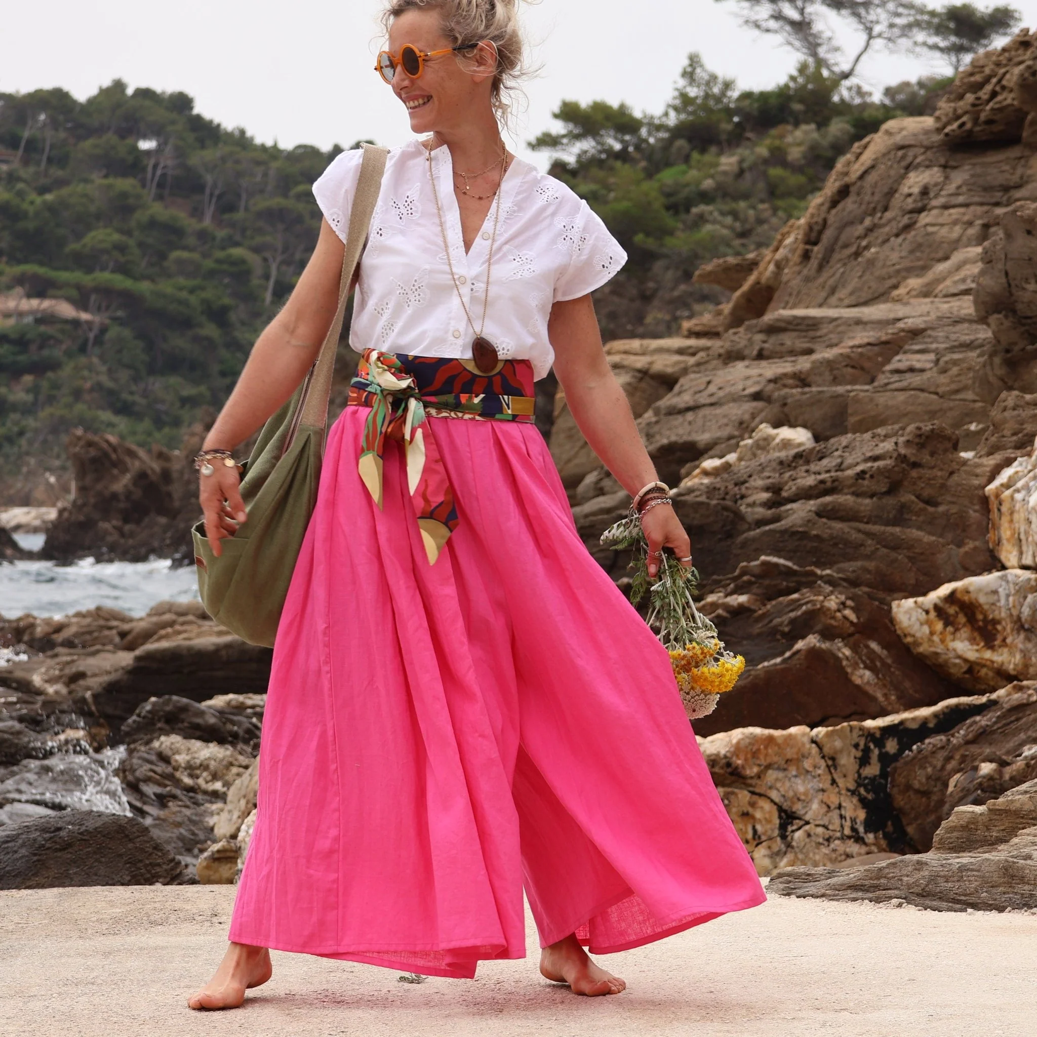 Pantalon Paco -  lin fushia - Image 5