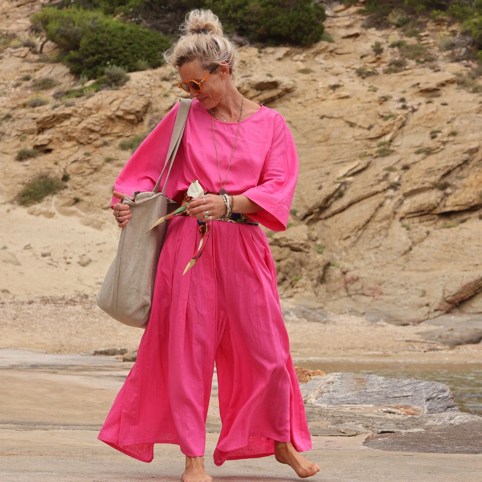 Pantalon Paco -  lin fushia - Image 7