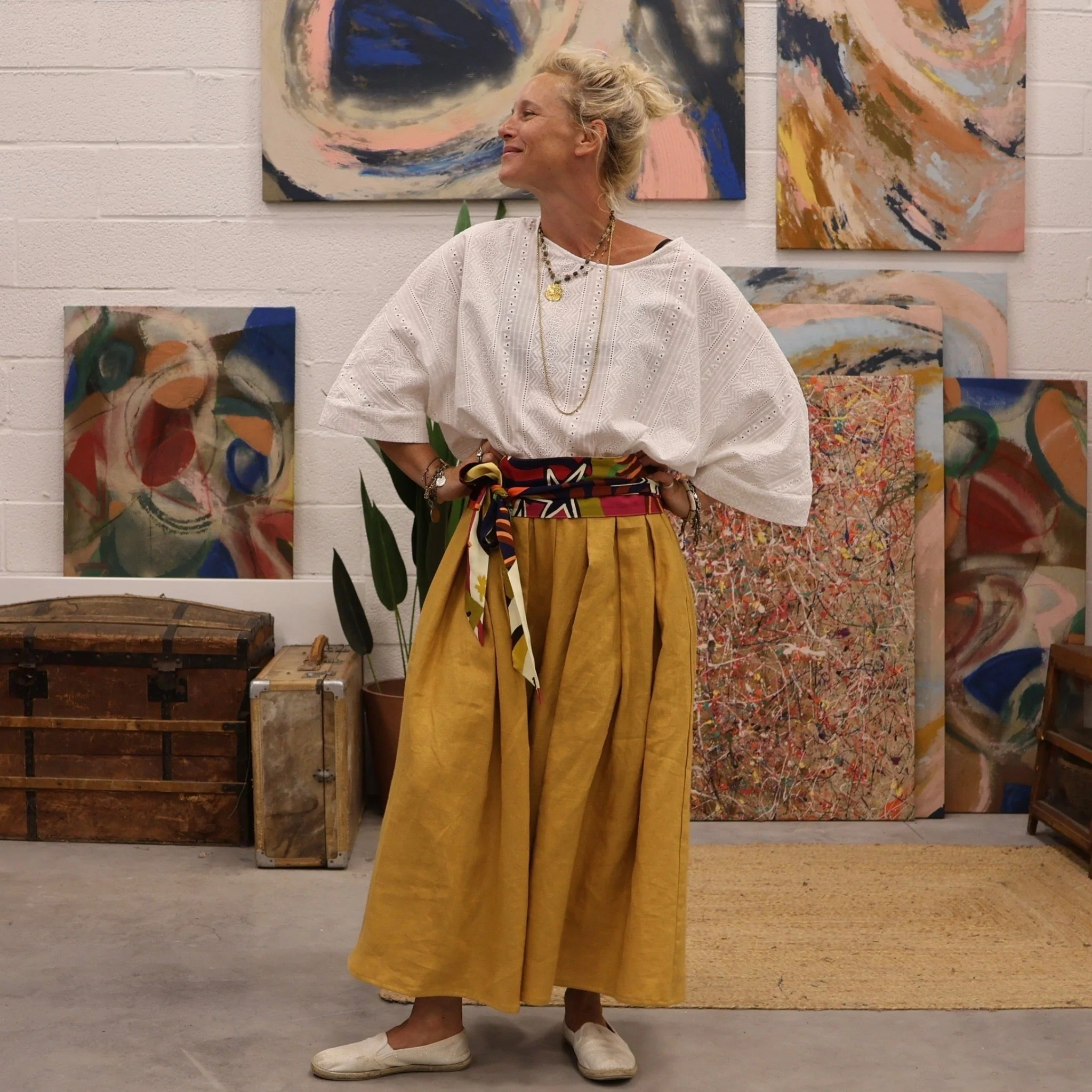 Pantalon Paco - lin moutarde - Image 5