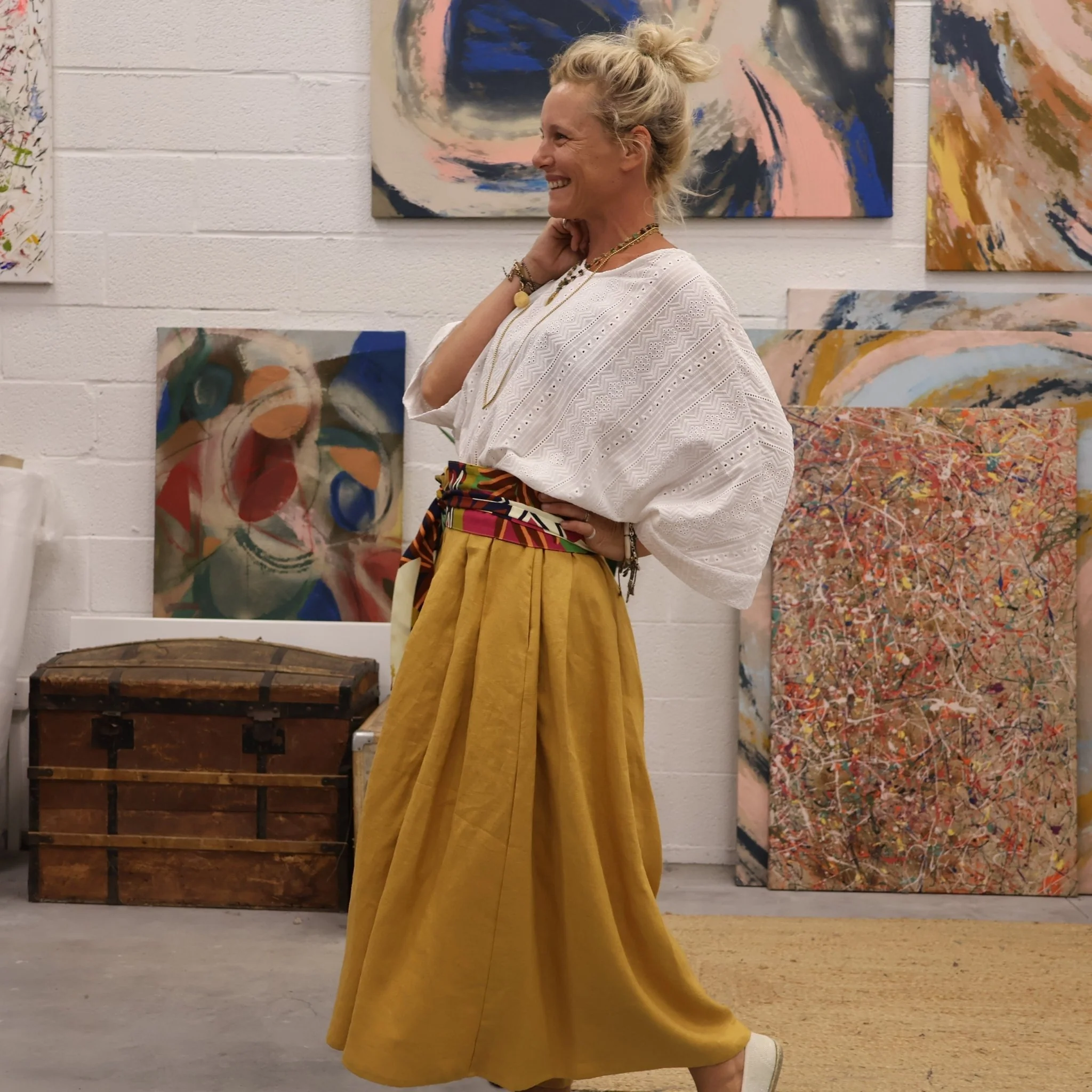 Pantalon Paco - lin moutarde - Image 7