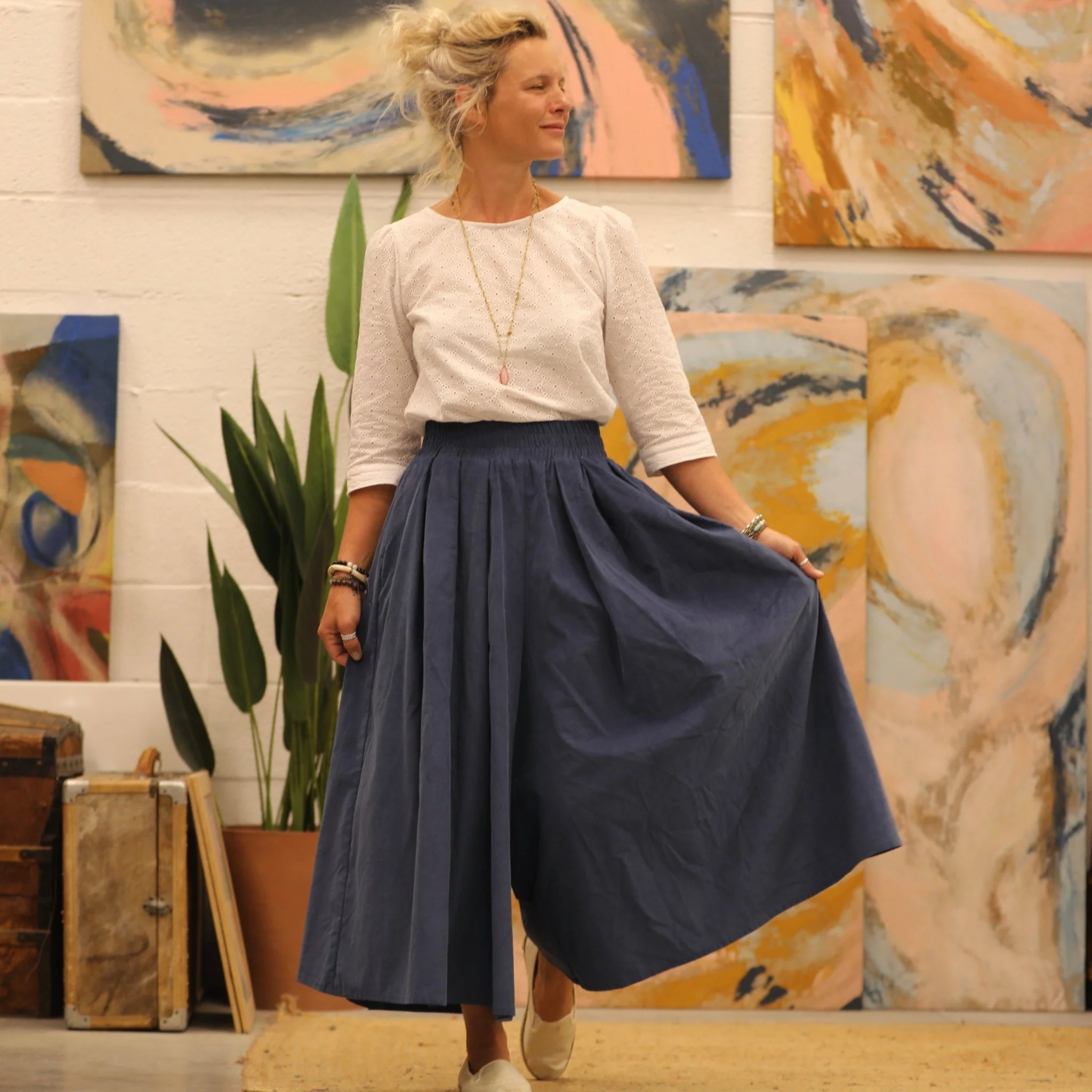 Pantalon Paco - velours bleu doux - Image 5