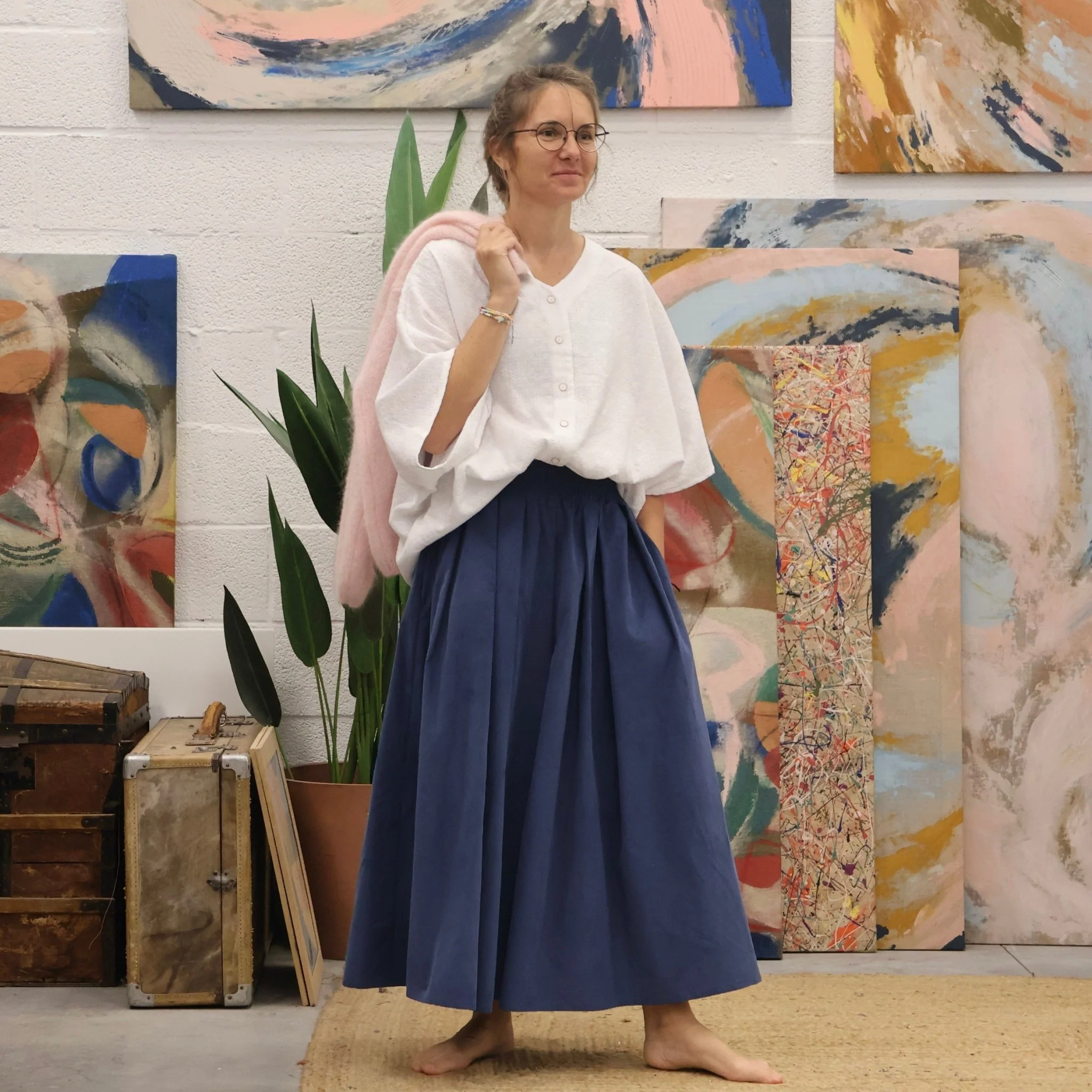 Pantalon Paco - velours bleu doux - Image 6