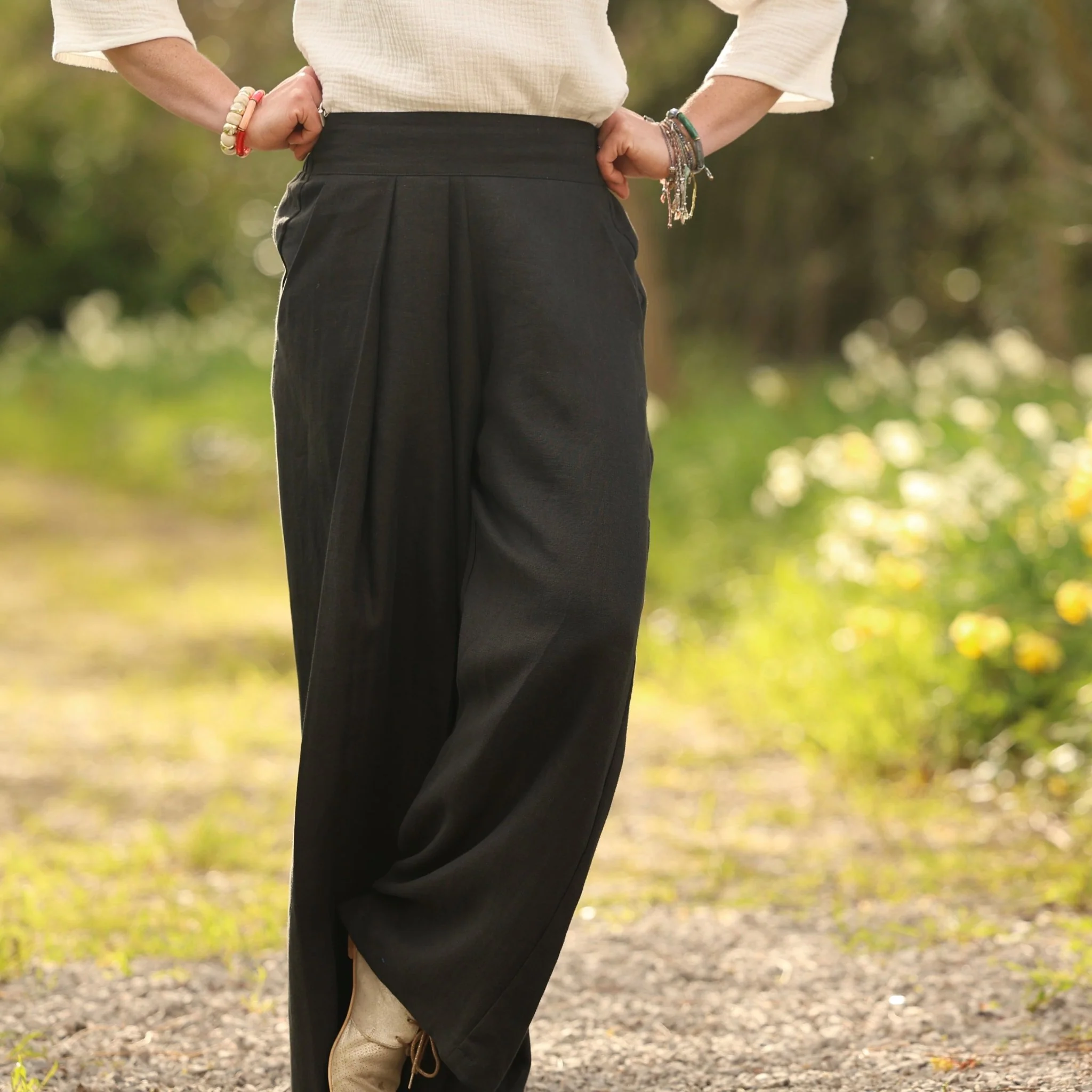 Pantalon Suwannee - Lin Noir - Image 3