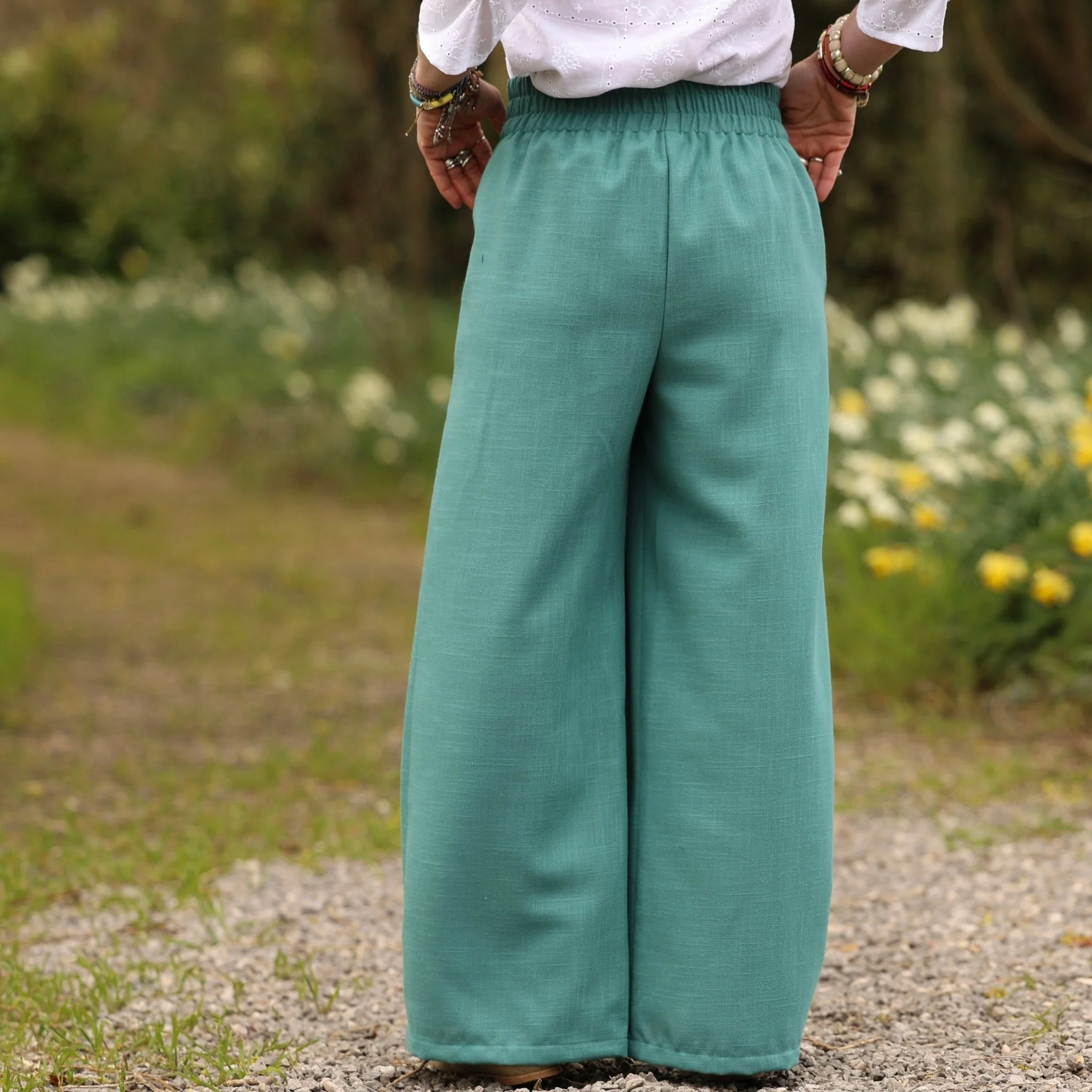 Pantalon Suwannee - Lin Vert menthe - Image 4