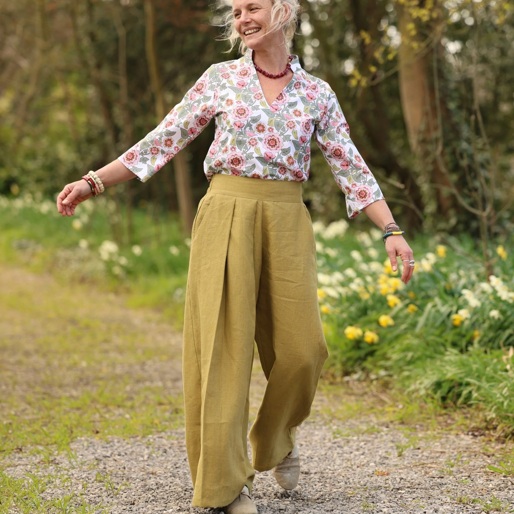 Pantalon Suwannee - Lin Vert olive - Image 10