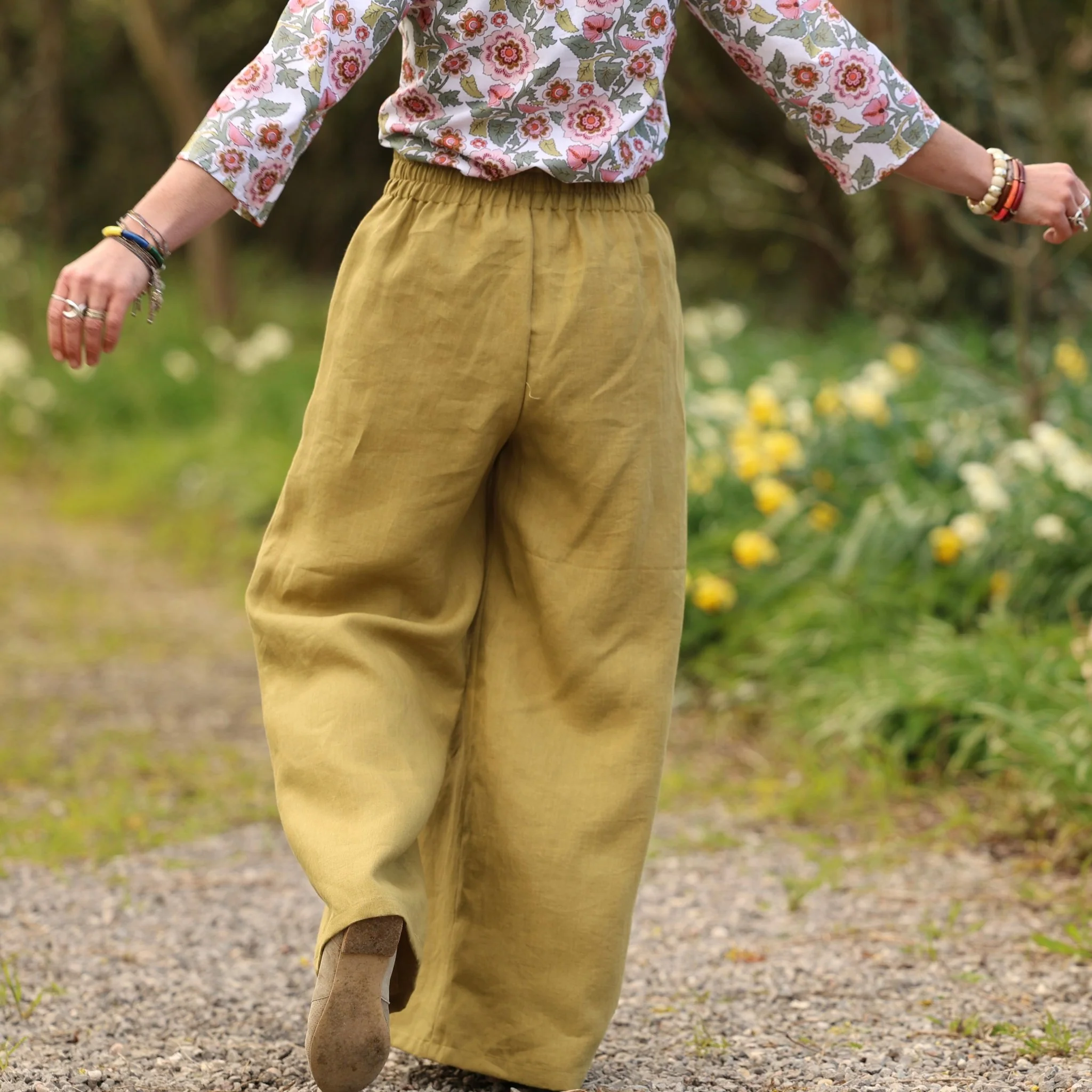 Pantalon Suwannee - Lin Vert olive - Image 9