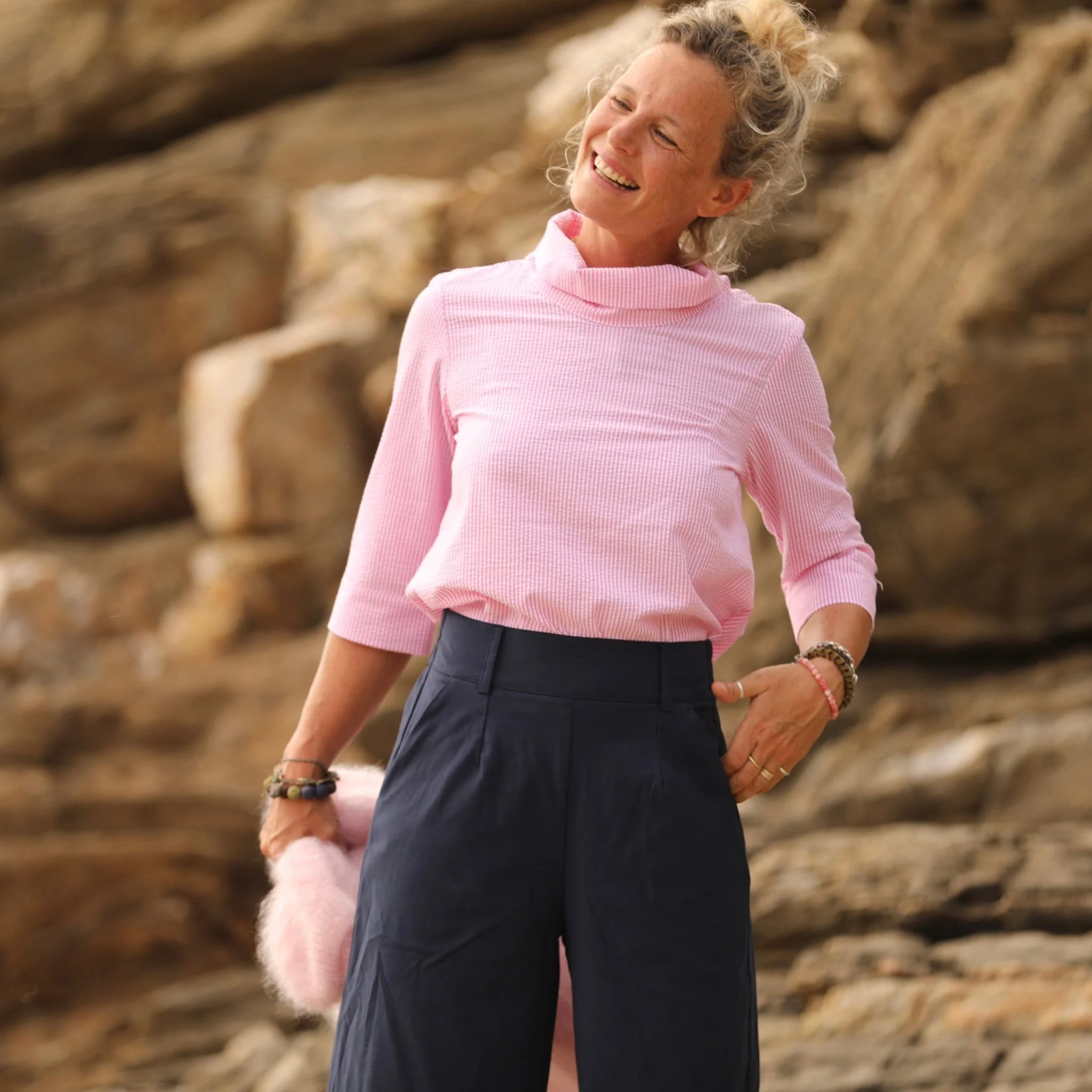 Pantalon Tom - sergé marine - Image 6