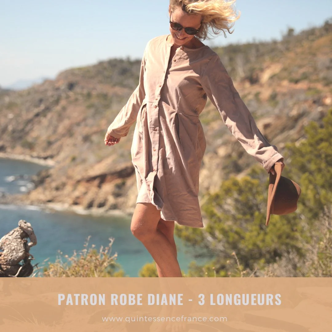 Patron papier robe Diane - Version imprimée en couleur taille réelle - Image 14