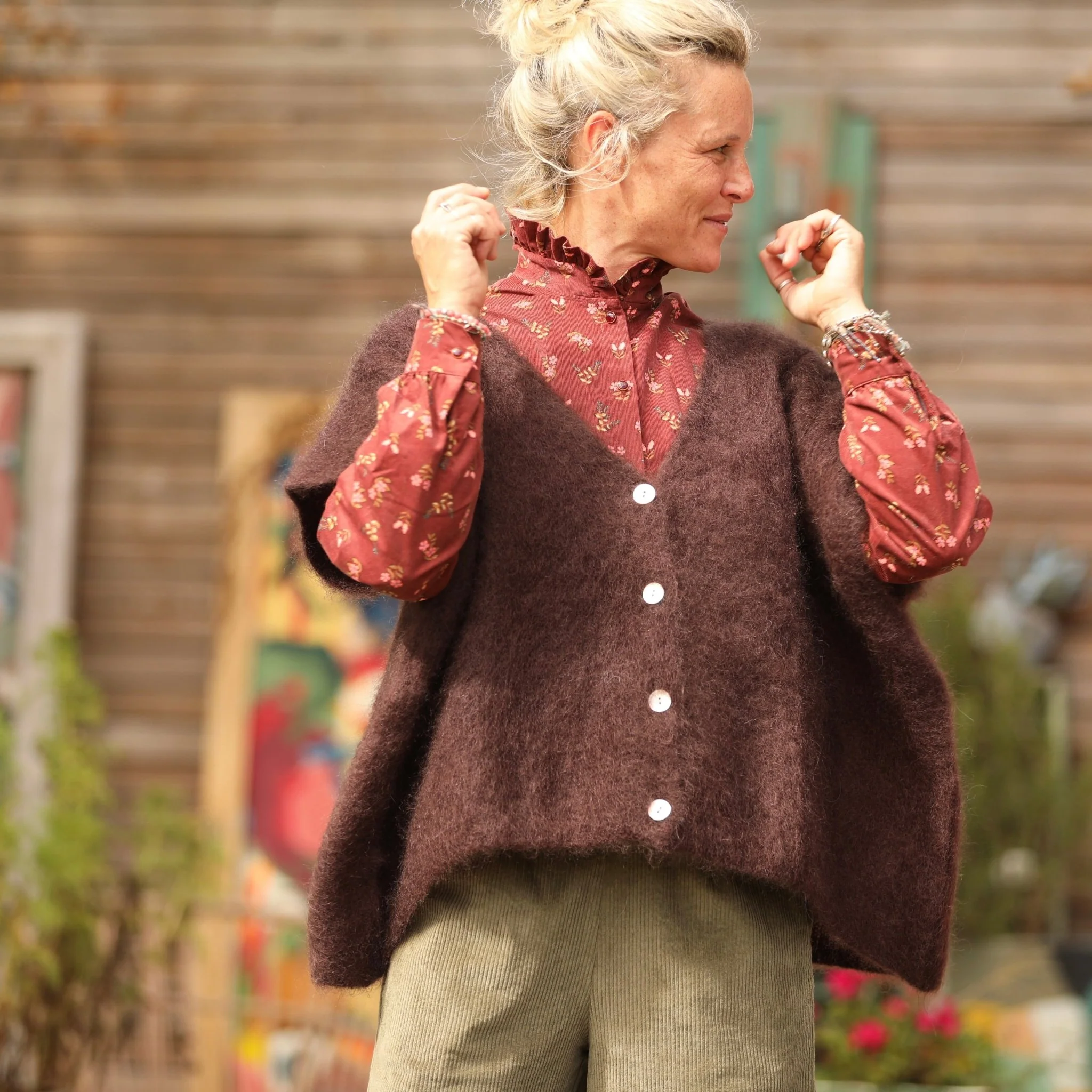 Gilet  Cassiopé - Chocolat - Image 5