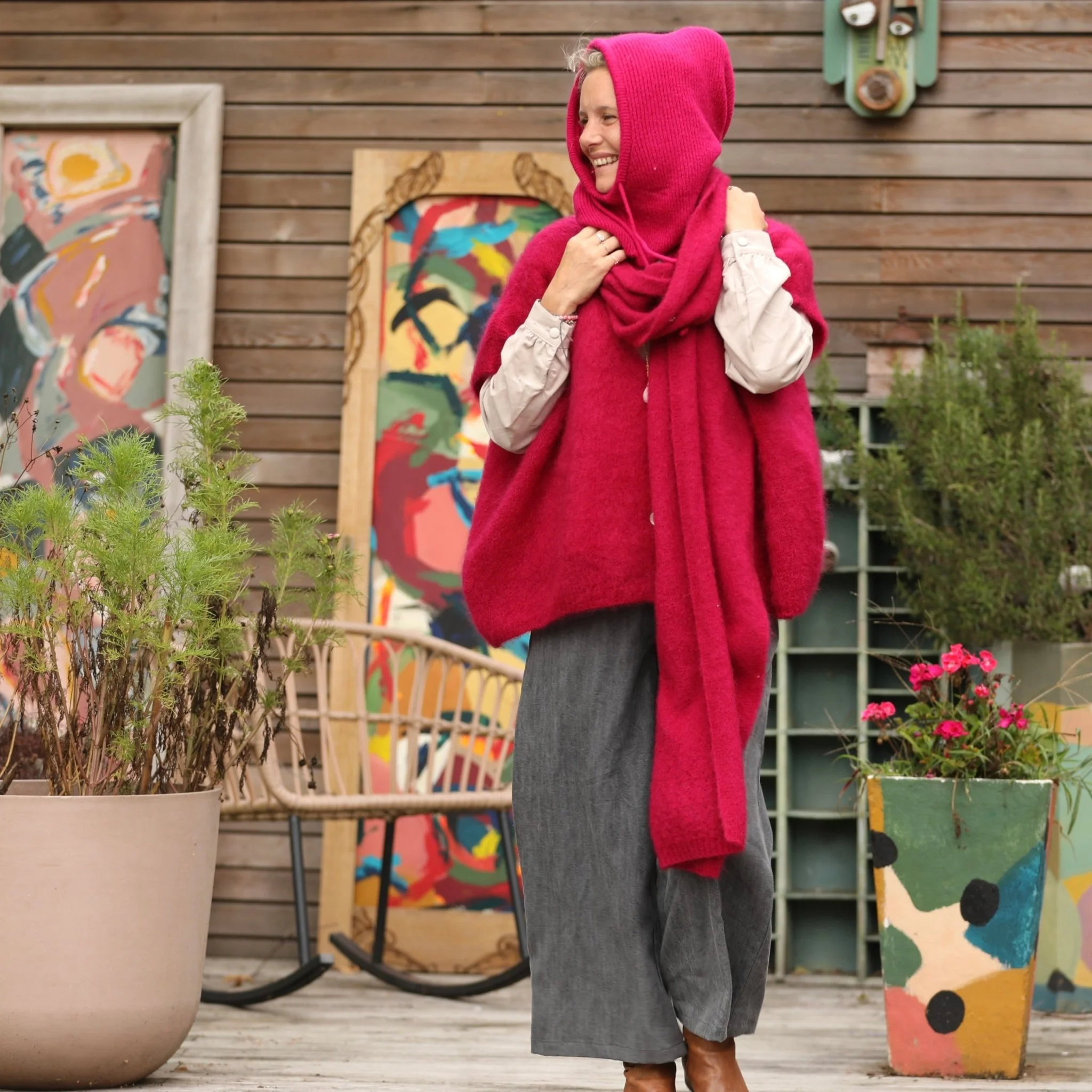 Gilet Cassiopé - Framboise - Image 10