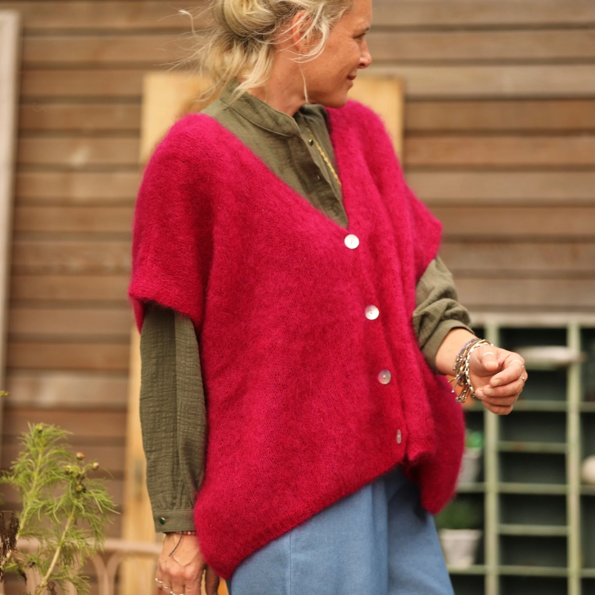 Gilet Cassiopé - Framboise - Image 9