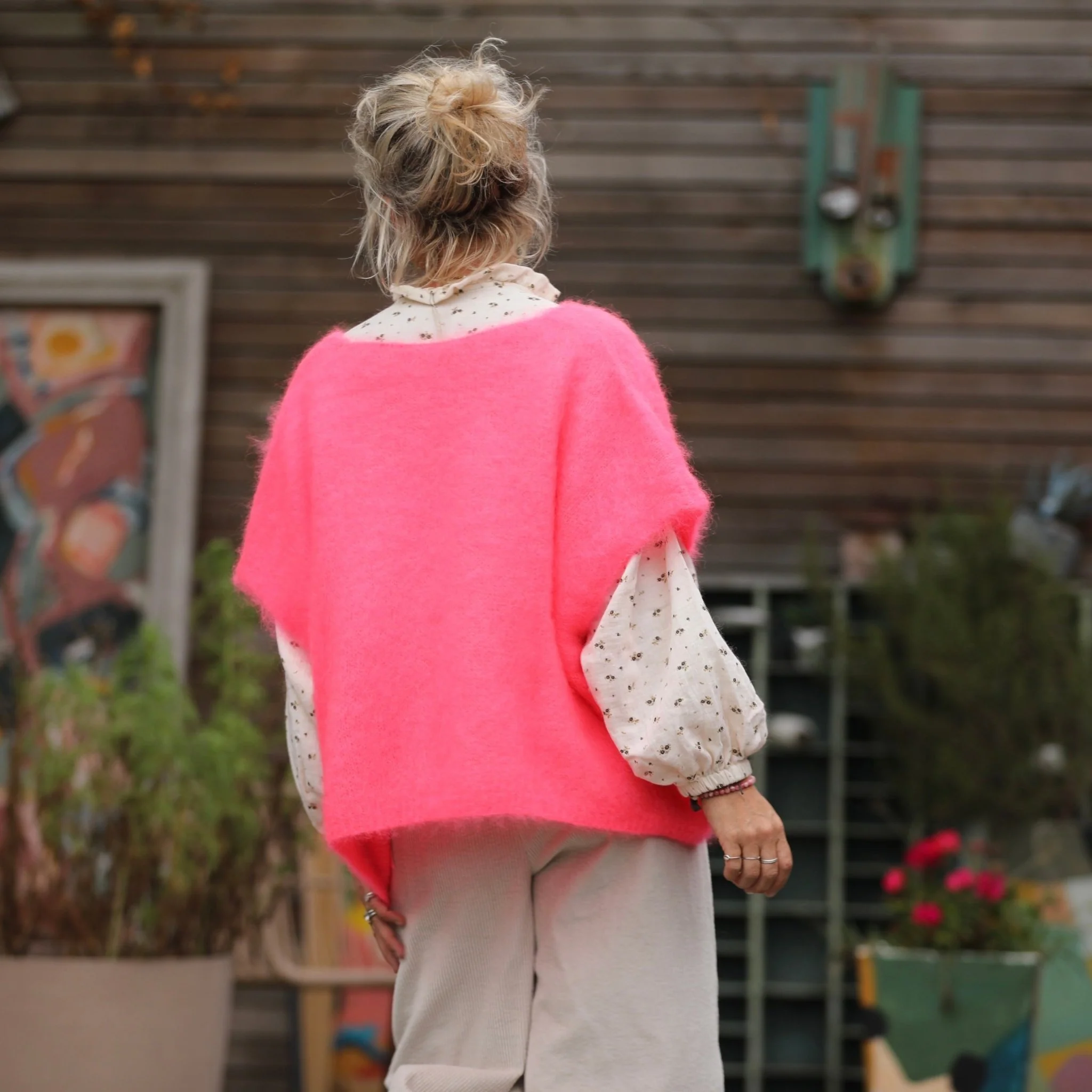 Gilet  Cassiopé - Rose fluo - Image 2