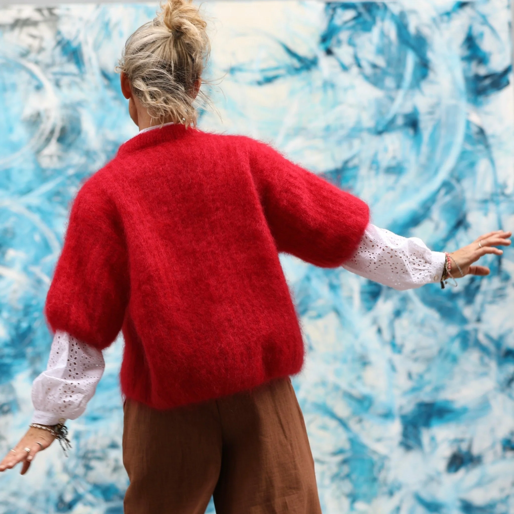 Pull  Coraline Rouge vermillon - Image 6