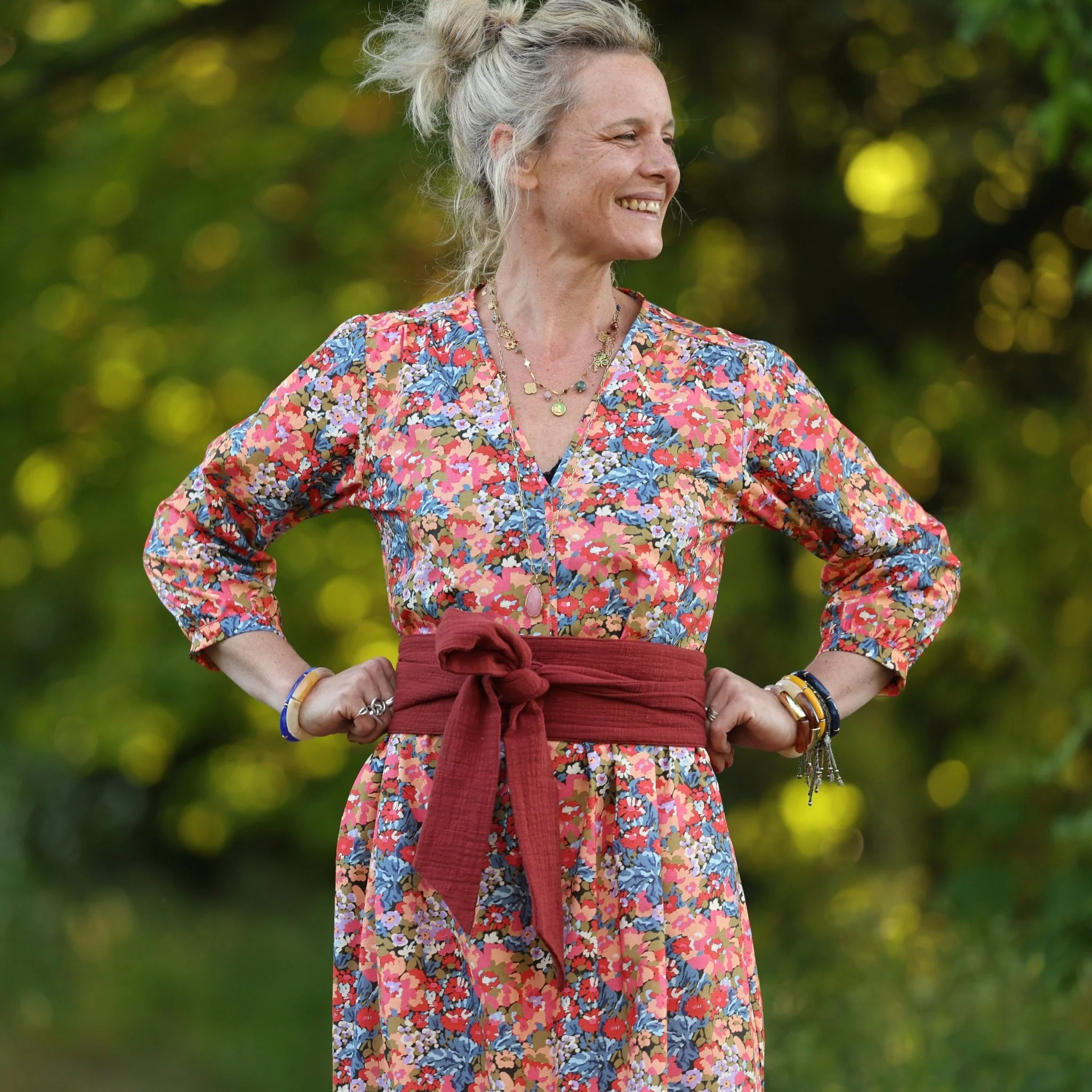 Robe Agathe - Coton Flammes Botaniques - Image 5