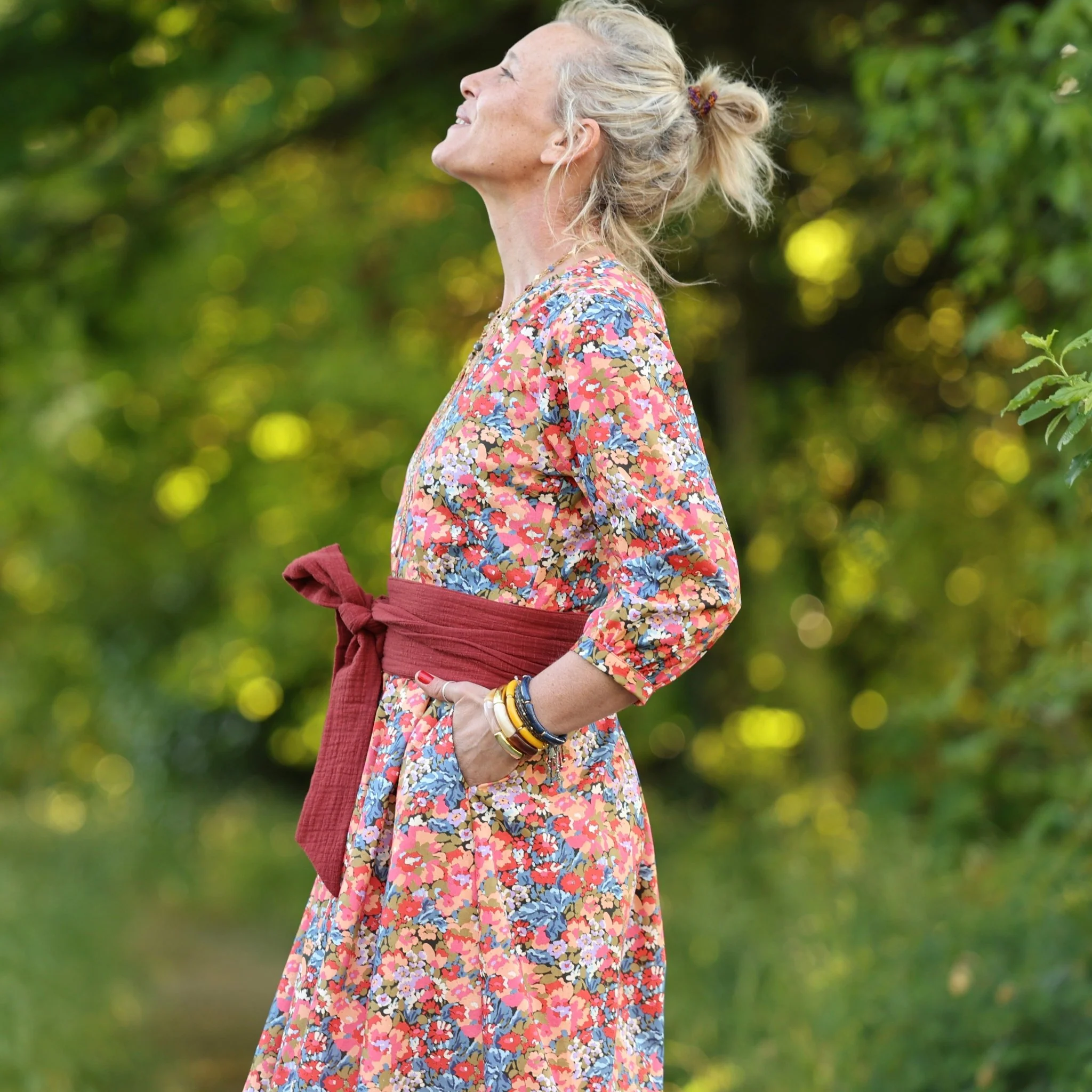 Robe Agathe - Coton Flammes Botaniques - Image 6