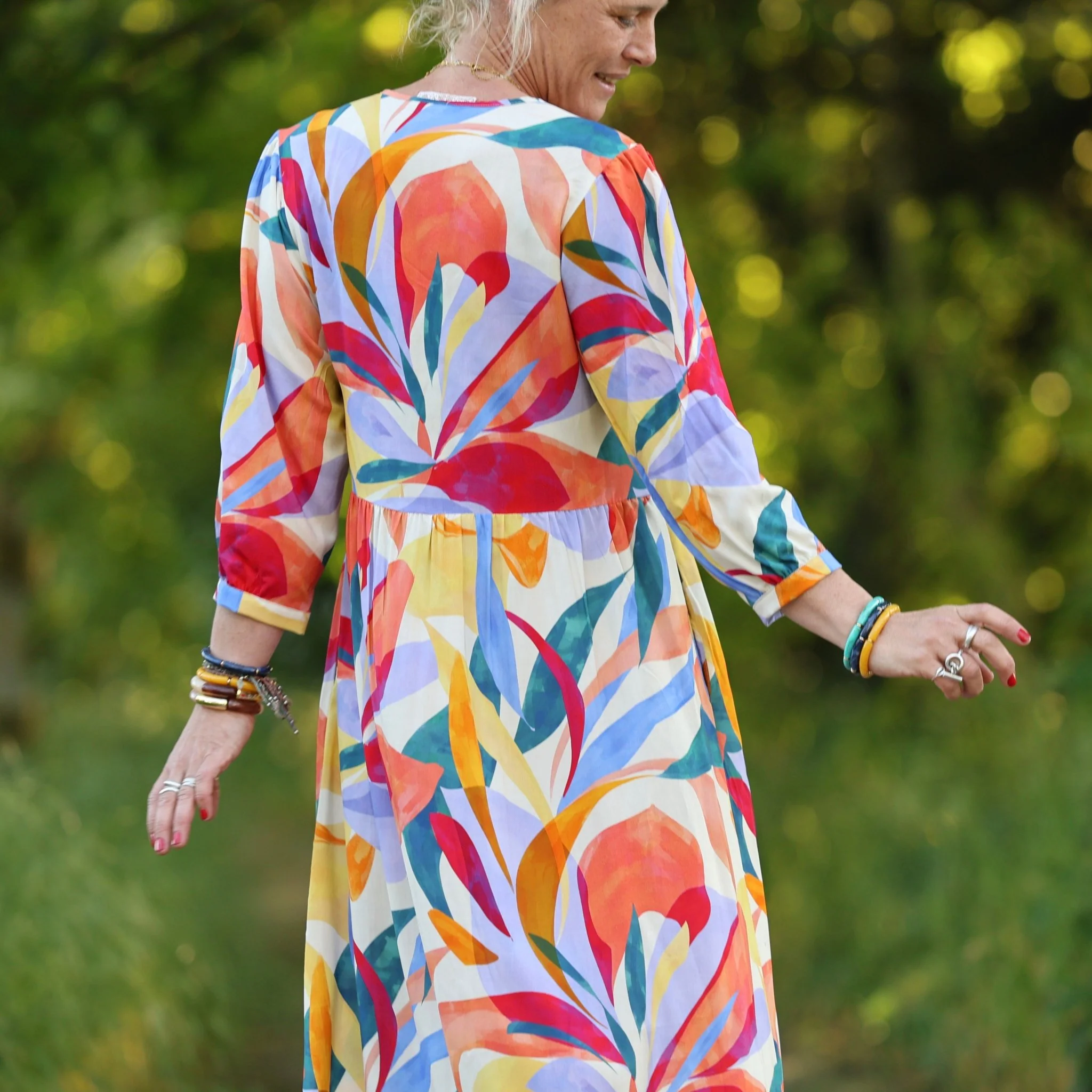 Robe Agathe - Viscose Mystère botanique - Image 9
