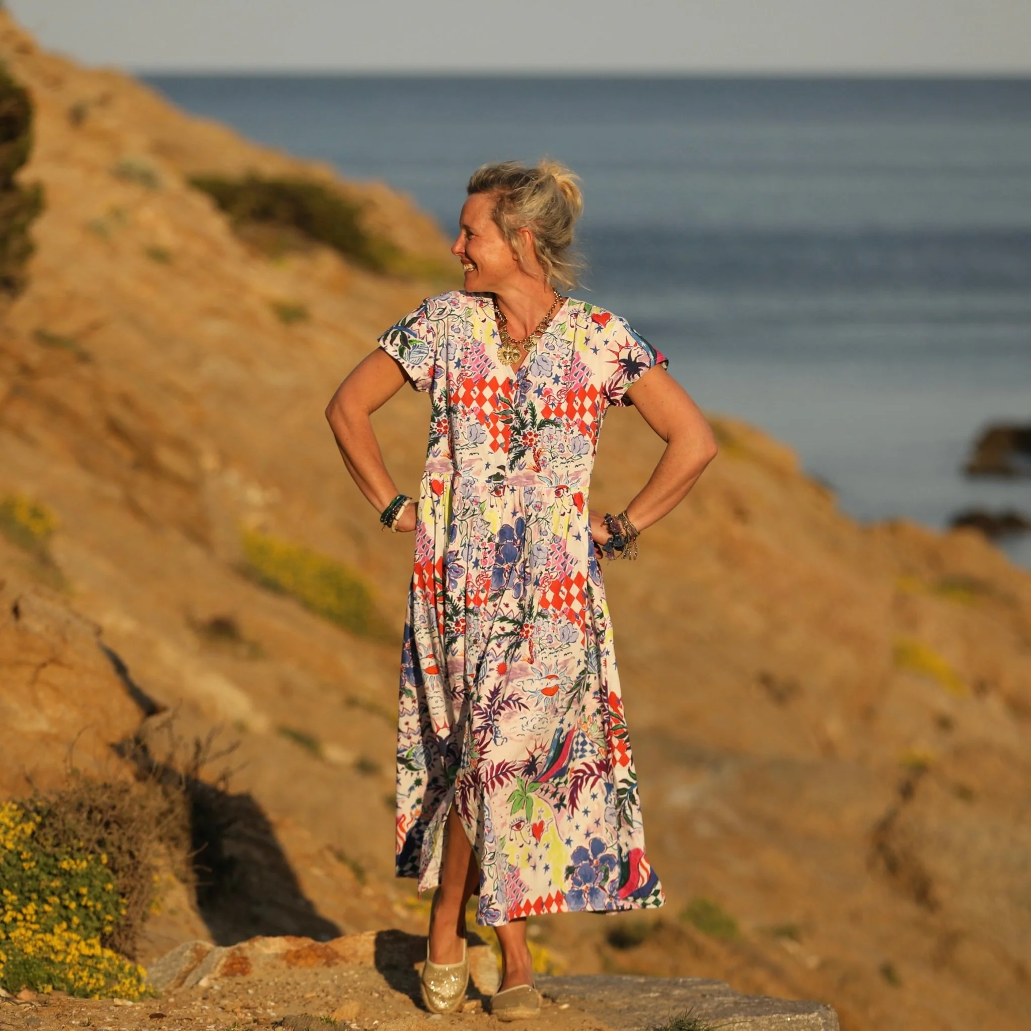 Robe Amélia popeline de coton Portofino - Image 12
