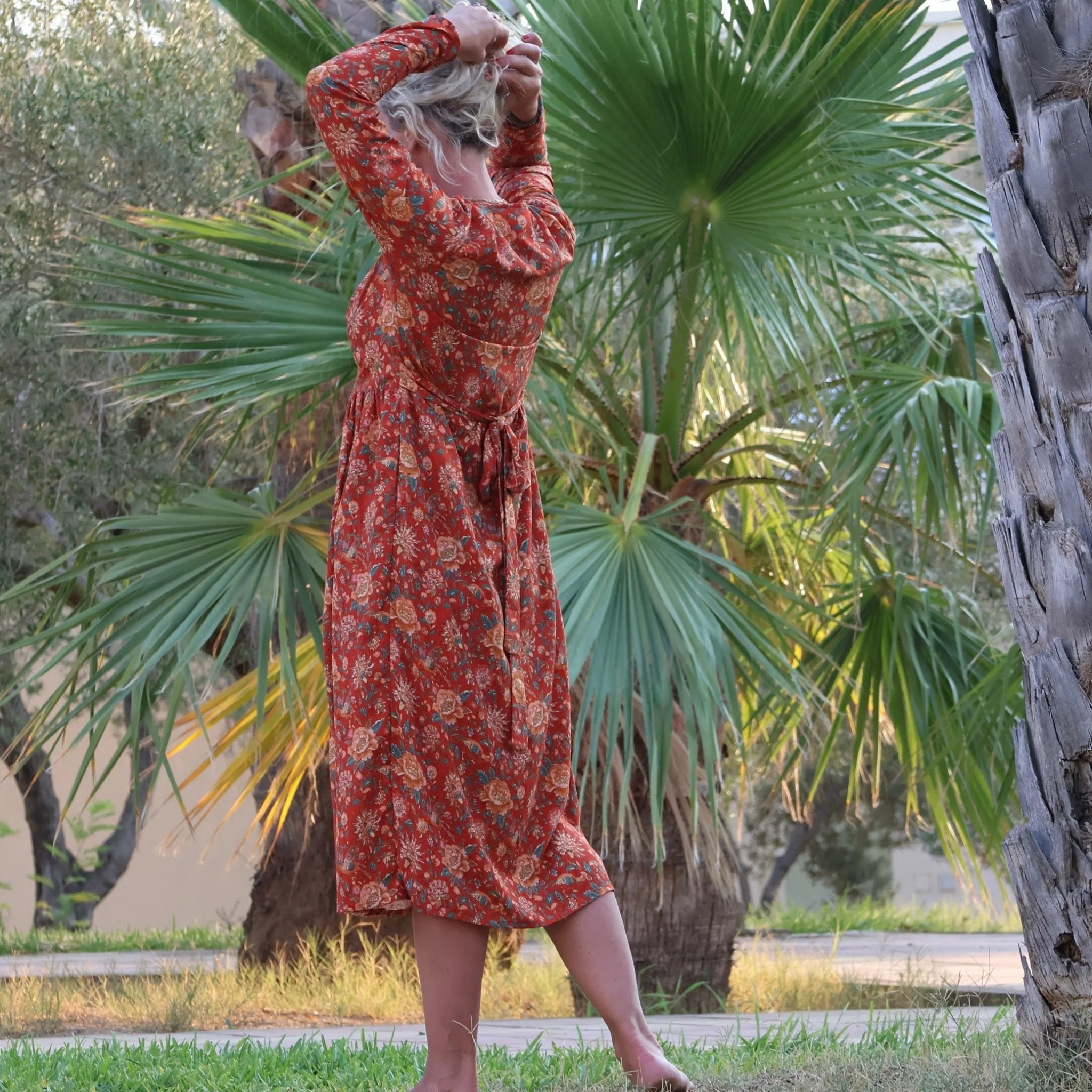 Robe Anaïs - viscose douceur d'automne - Image 5