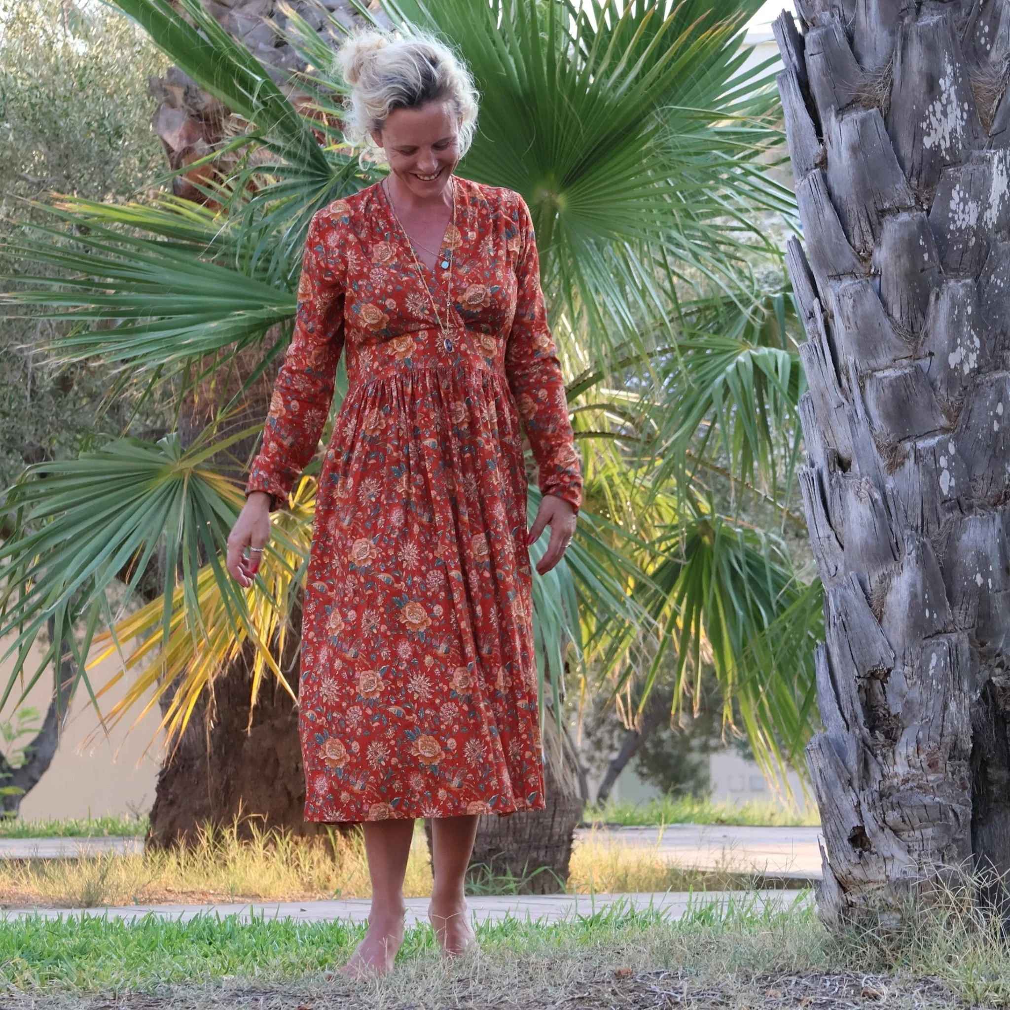 Robe Anaïs - viscose douceur d'automne - Image 6