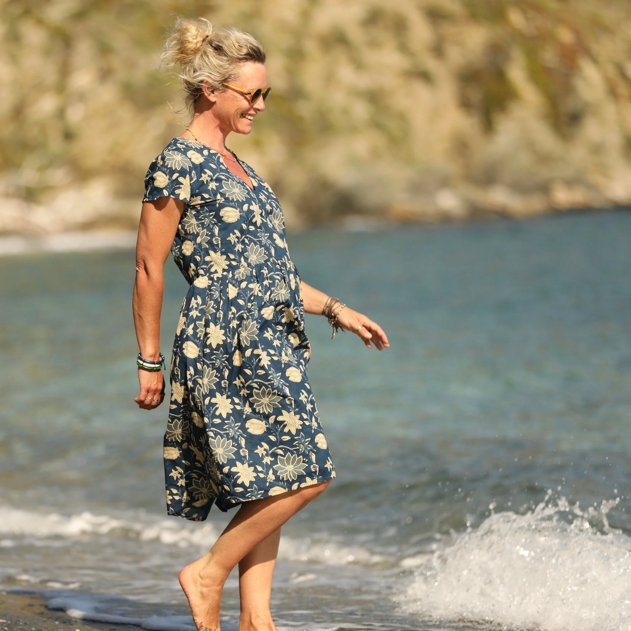 Robe Anastasia midi voile de coton Neela - Image 5