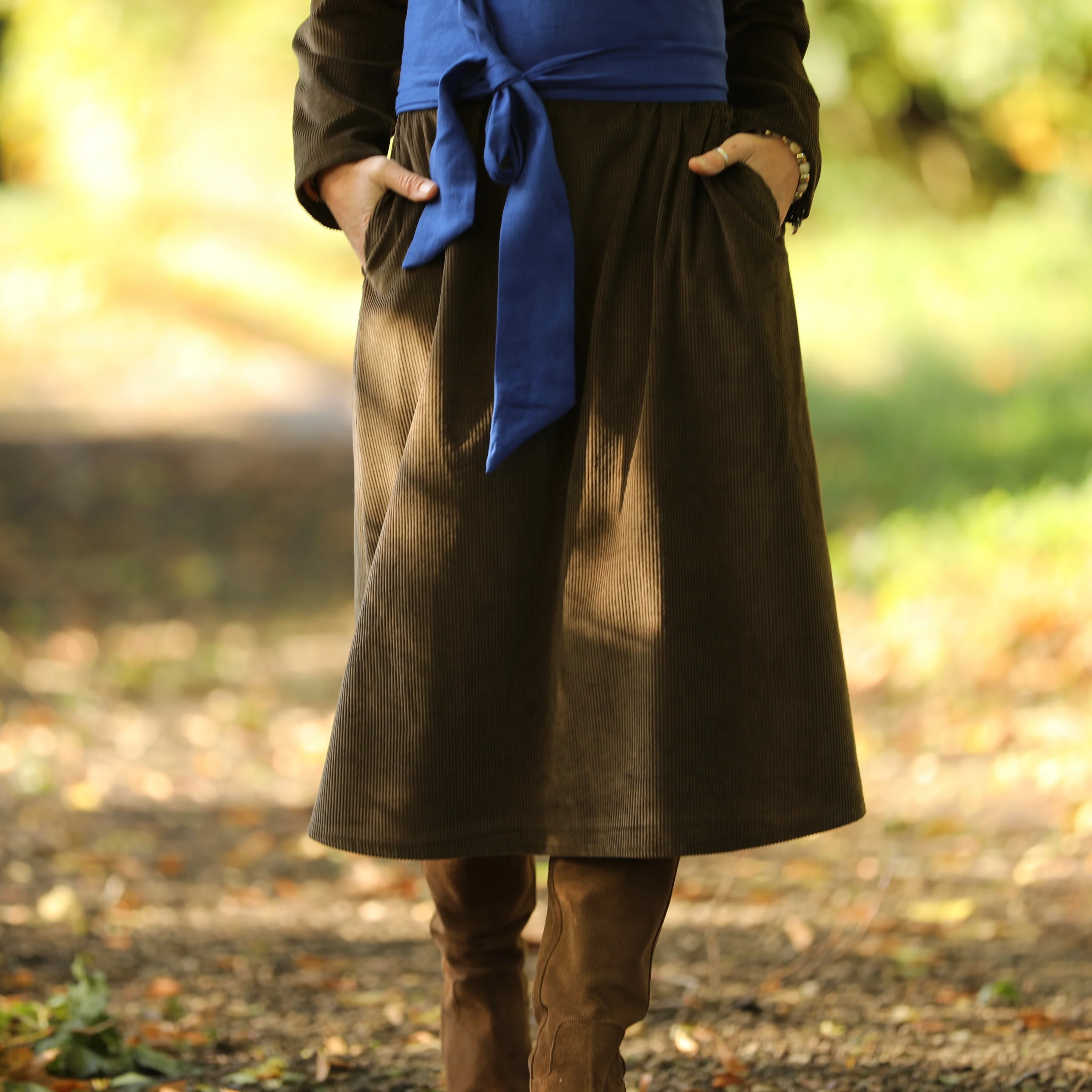 Robe Armande - Velours côtelé moka - Image 5